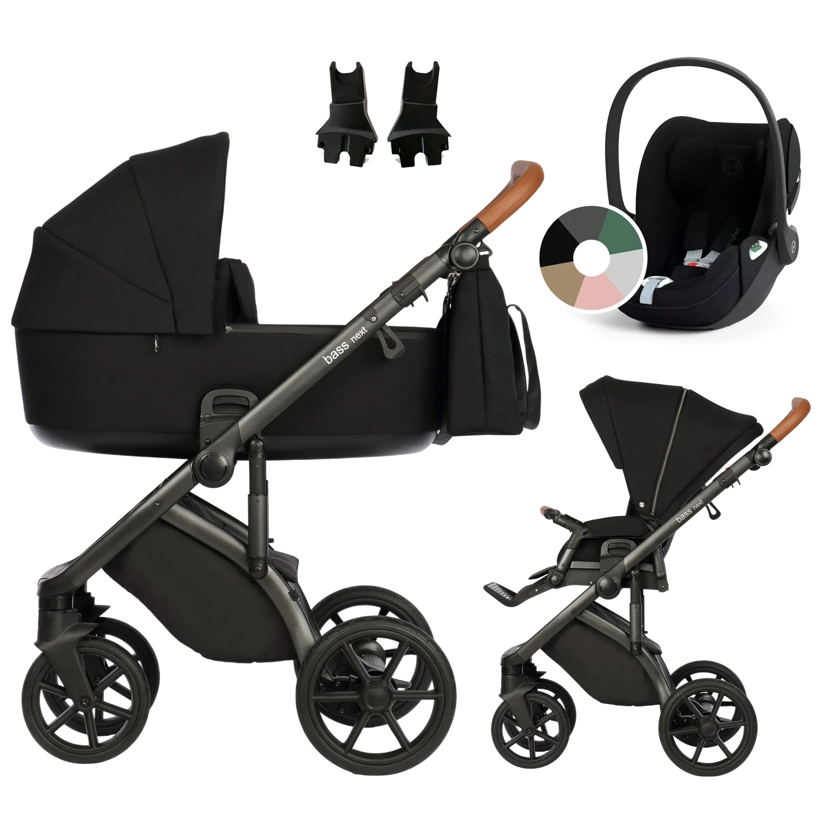 Roan Bass Next + Cybex Cloud T i-Size +GRATIS - 3w1 | Black