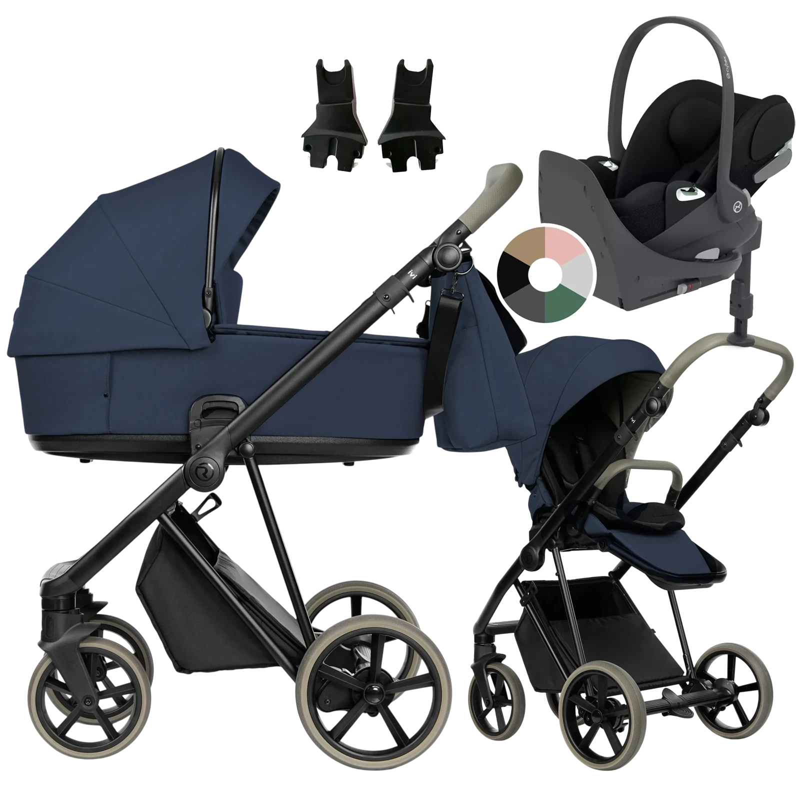 Roan Ivi 2.0 Vintage + Cybex Cloud T + baza T + GRATIS - 4w1 | Resort Blue