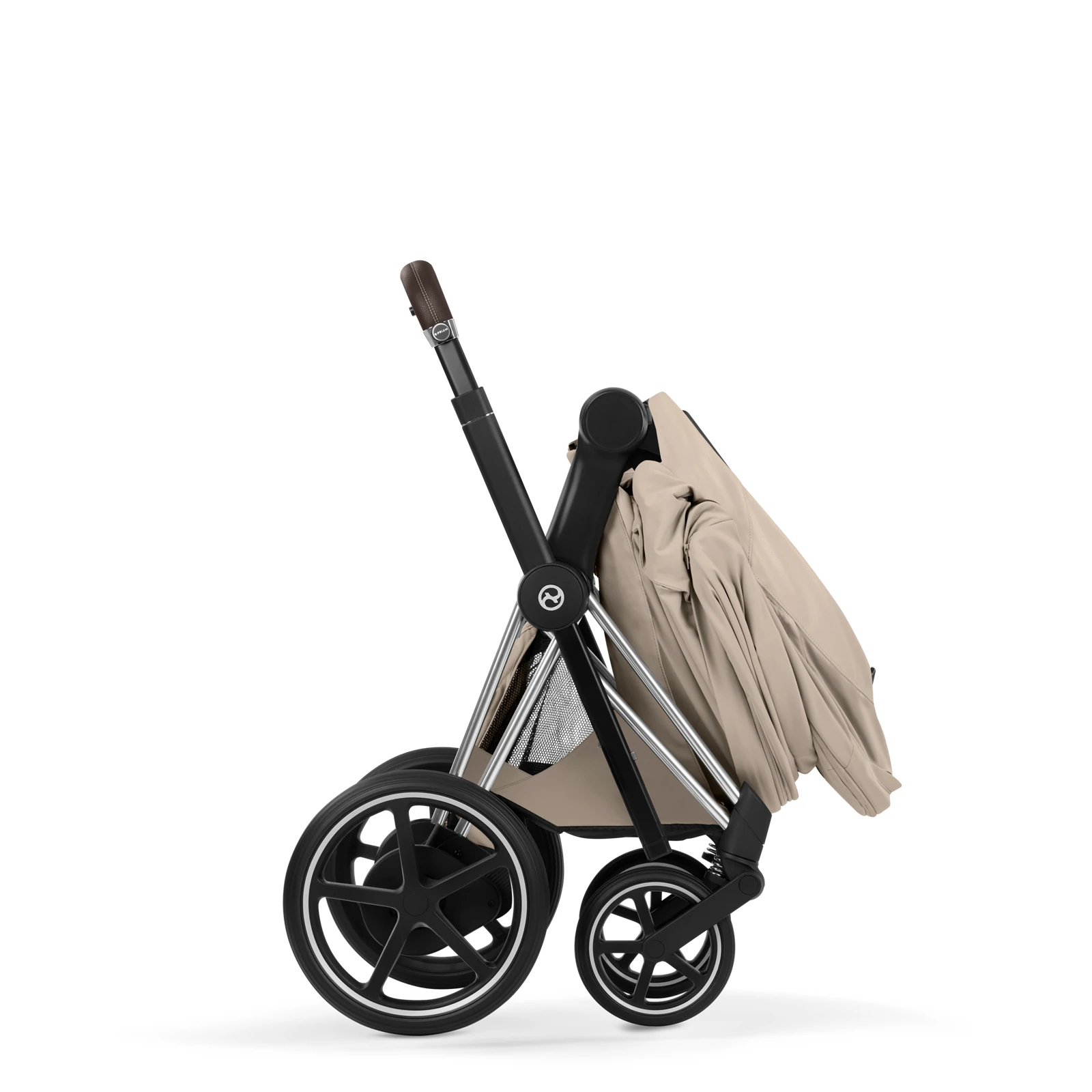 Cybex e-Priam 5.0 - wózek 2w1 | Cozy Beige - Chrome (Style)