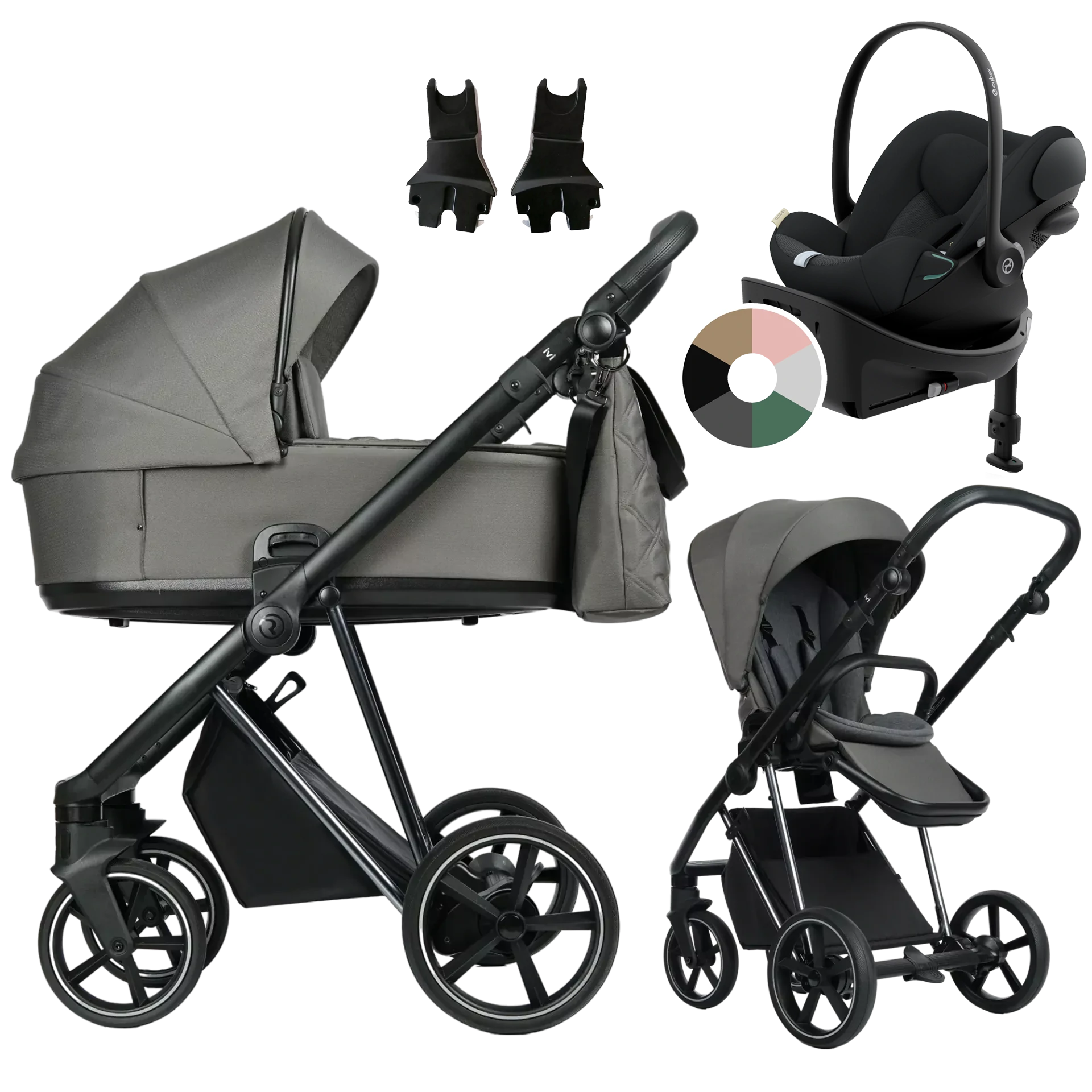 Roan Ivi 2.0 + Cybex Cloud G + baza G +GRATIS - 4w1 | Taupe