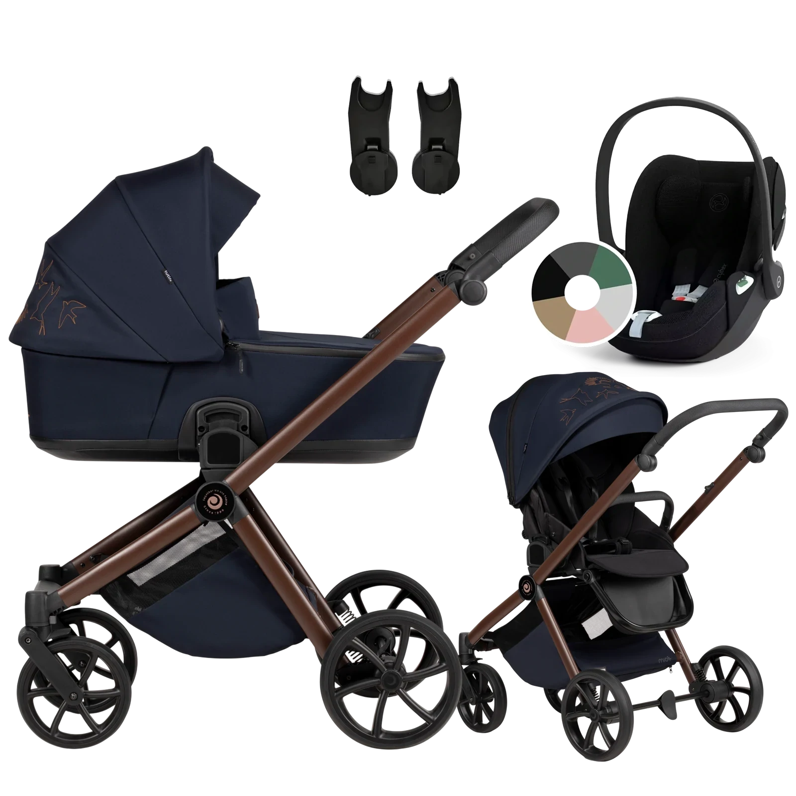 Tutis Mio 3 Plus + Cybex Cloud T i-Size + GRATIS - 3w1 | 015 Midnight Swallow