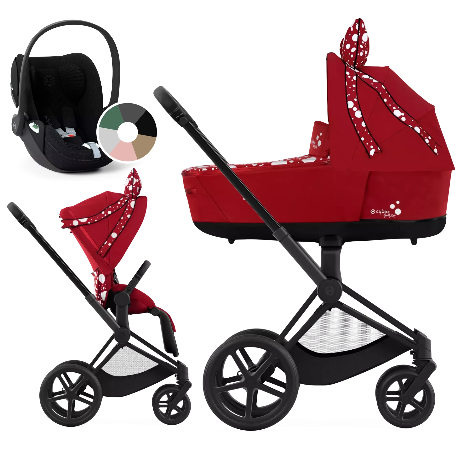 Cybex Priam 4.0 + Cybex Cloud T i-Size - 3w1 | Petticoat - Design Collaborations