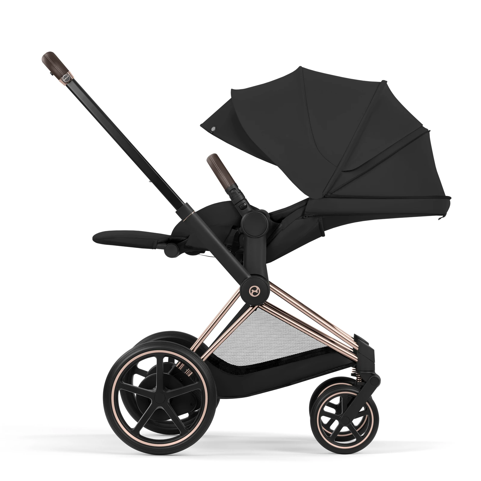Cybex e-Priam 5.0 - wózek 2w1 | Sepia Black - Rosegold (Comfort)