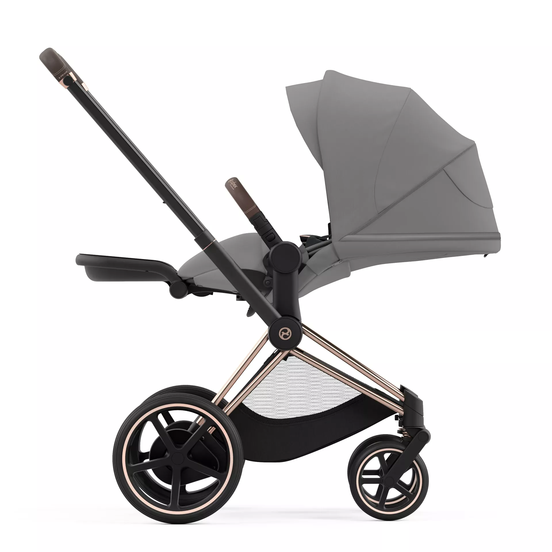 Cybex e-Priam 4.0 - 2w1 | Mirage Grey (Rosegold Frame) Cybex e-Priam 4.0 - 2w1 | Mirage Grey (Rosegold Frame)
