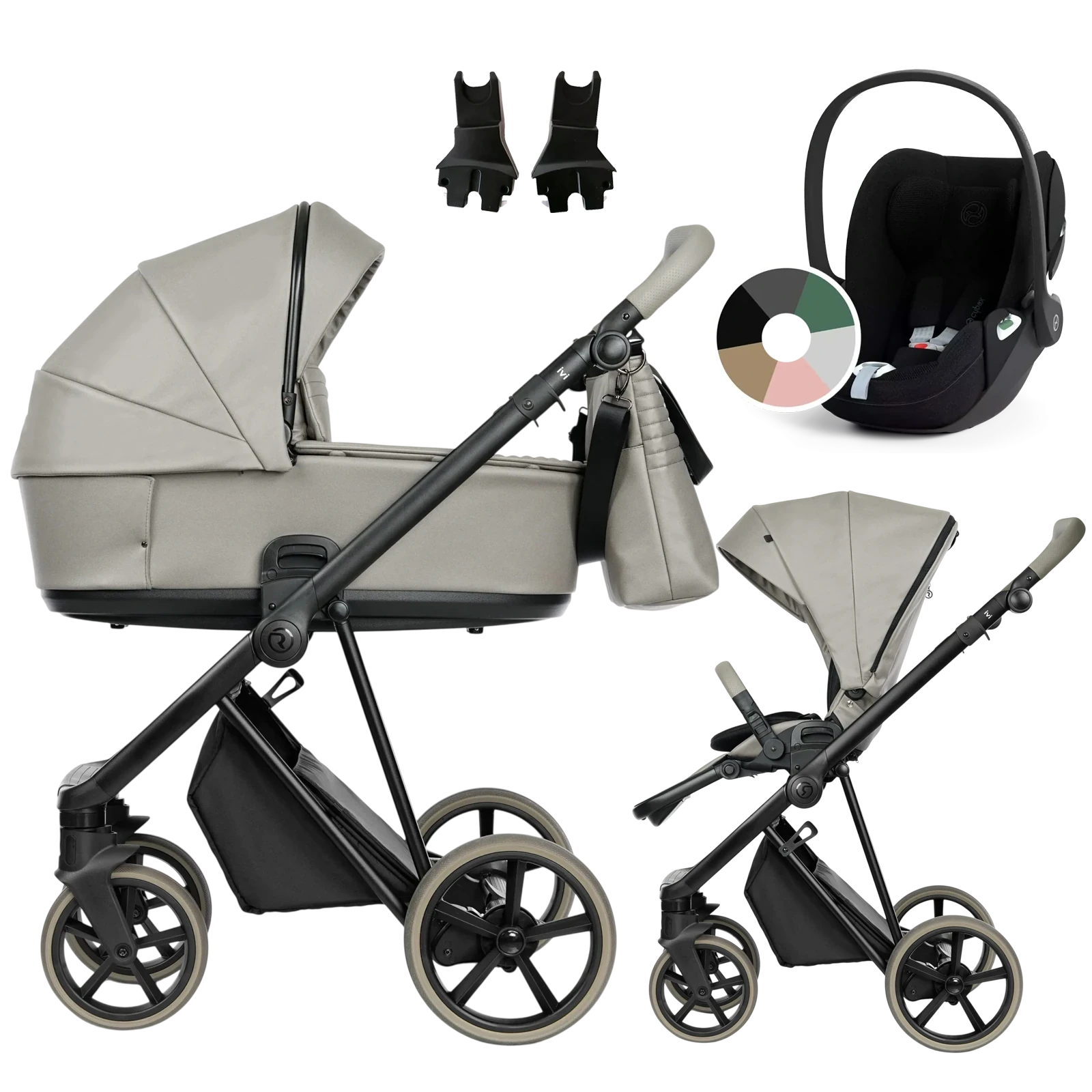 Roan Ivi 2.0 Vintage + Cybex Cloud T i-Size +GRATIS - 3w1 | Oyster Vegan