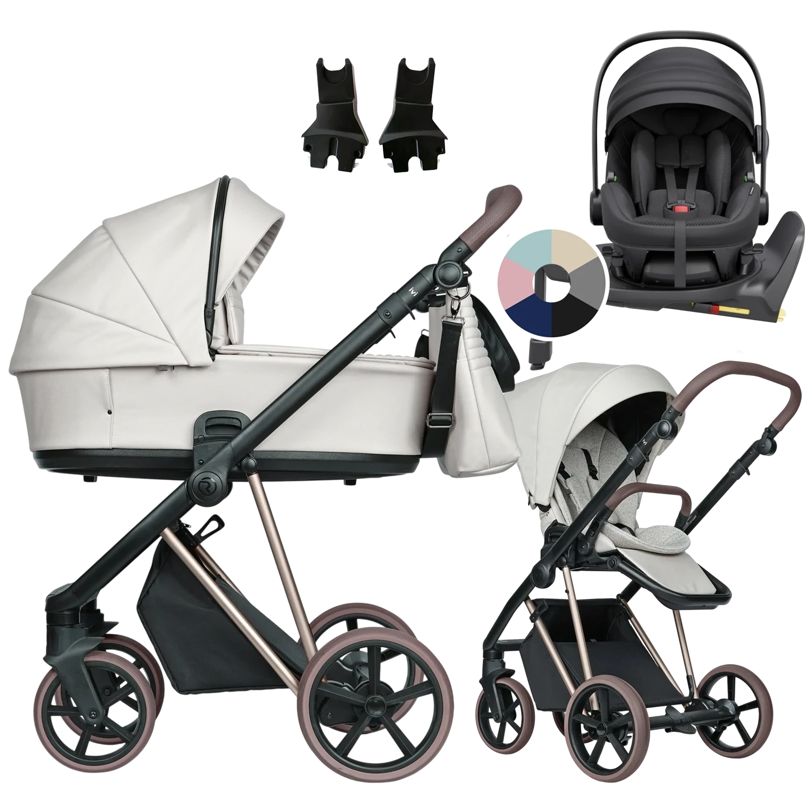 Roan Ivi 2.0 Vintage + Avionaut Pixel 3 + baza IQ Orbit + GRATIS - 4w1 | Butter Cream