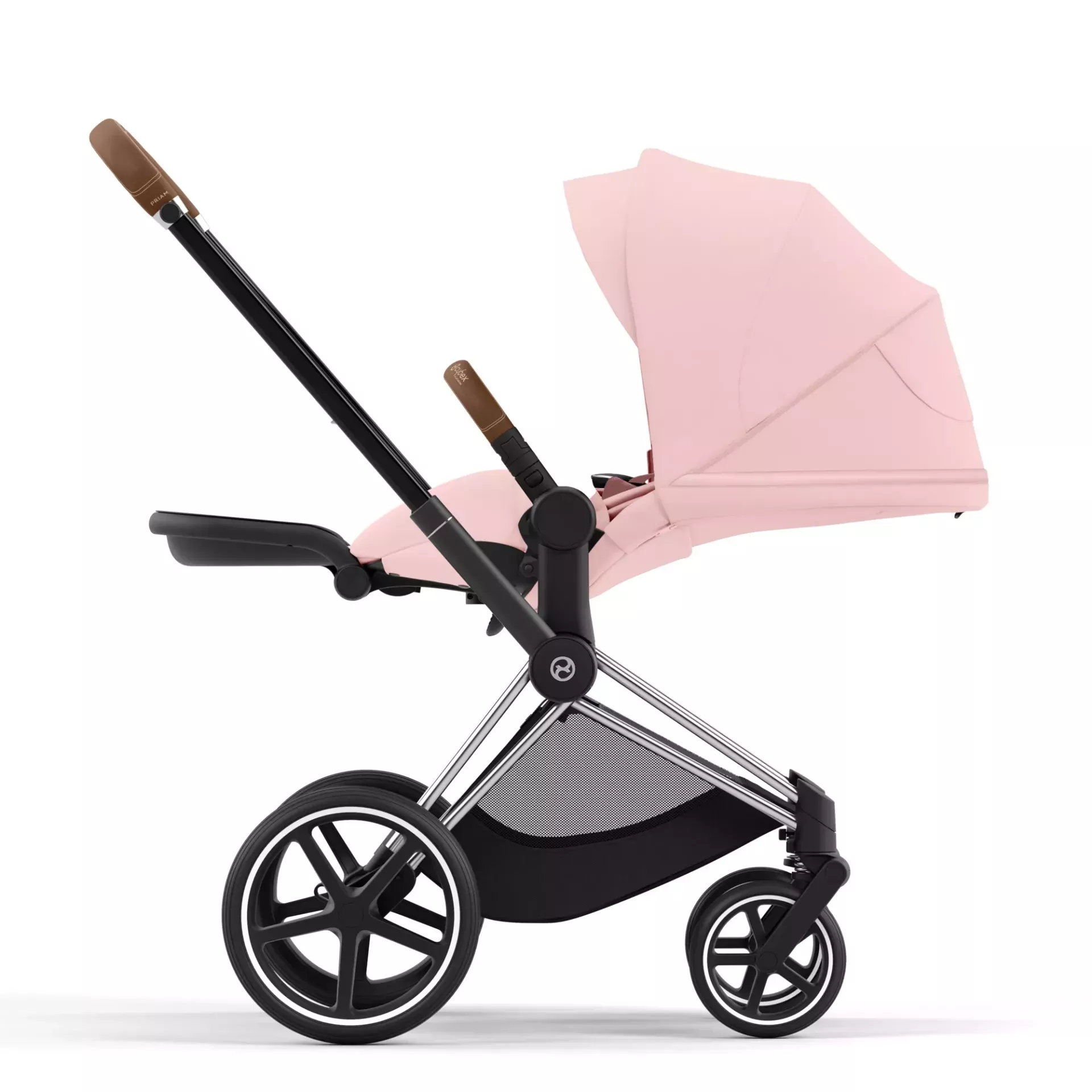 Cybex Priam 4.0 | Peach Pink (Chrome Brown Frame) Cybex Priam 4.0 | Peach Pink (Chrome Brown Frame)