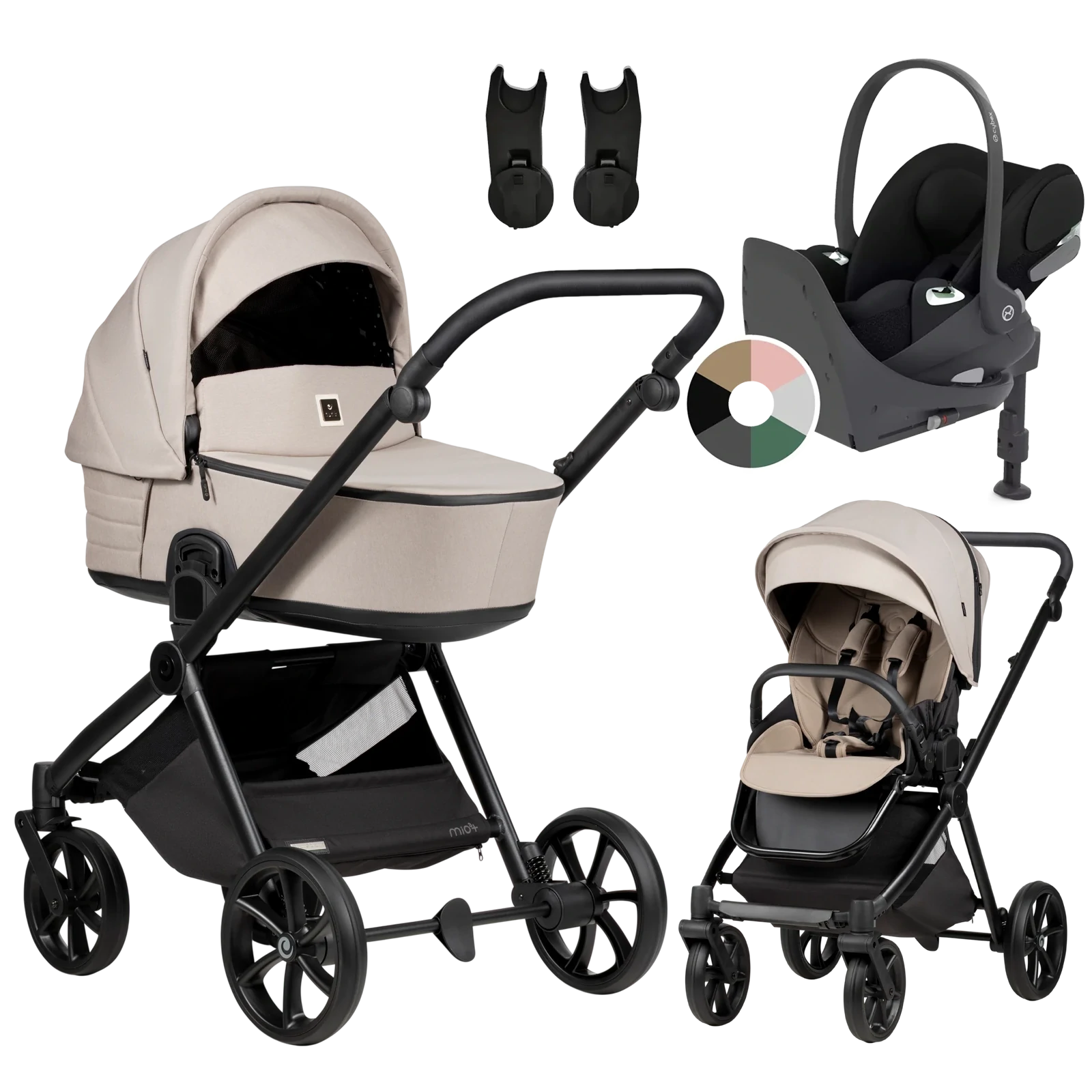 Tutis Mio 3 Plus + Cybex Cloud T + baza T + GRATIS - 4w1 | 611 Moon Rock