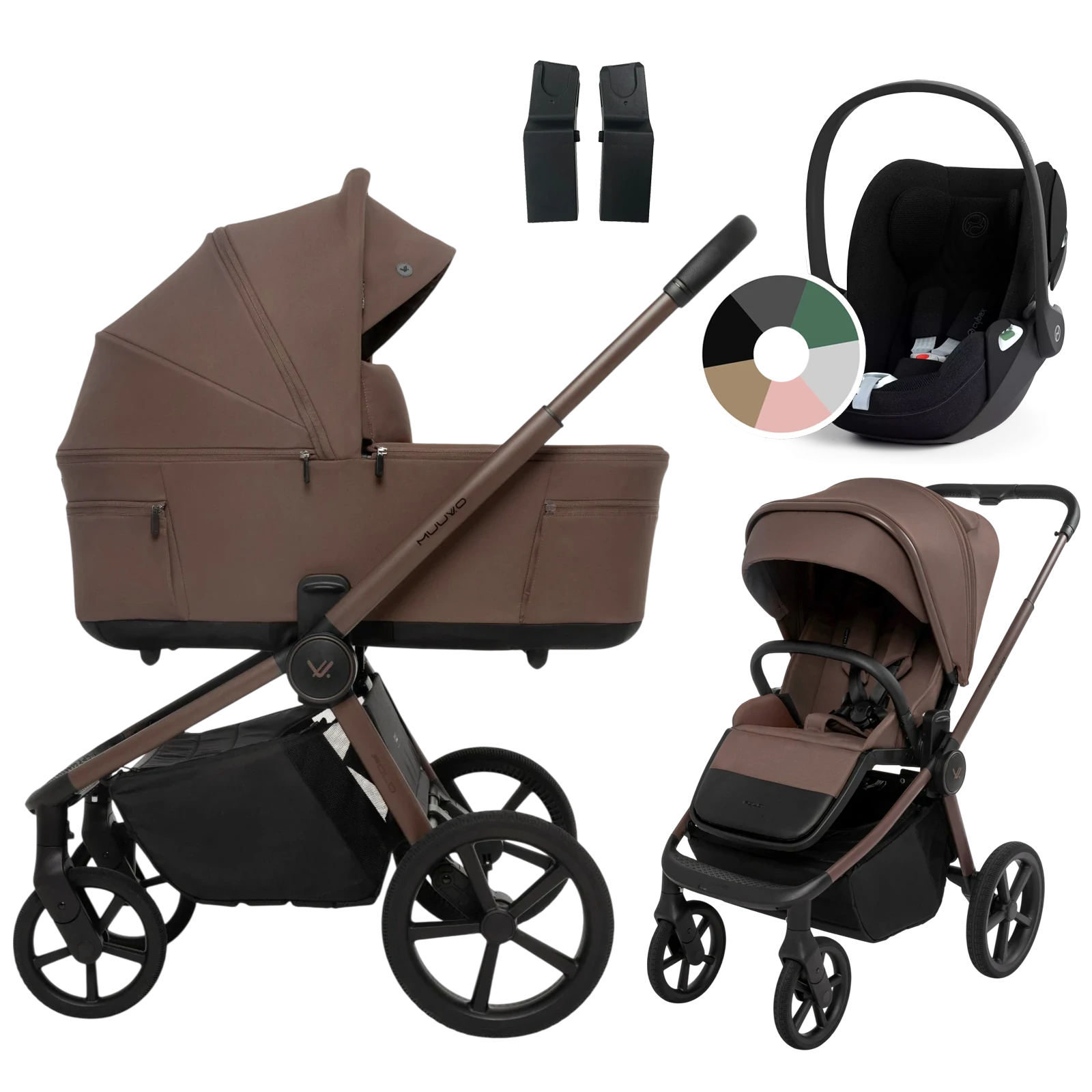 Muuvo Fold + Cybex Cloud T i-Size + GRATIS - 3w1 | Dark Chocolate