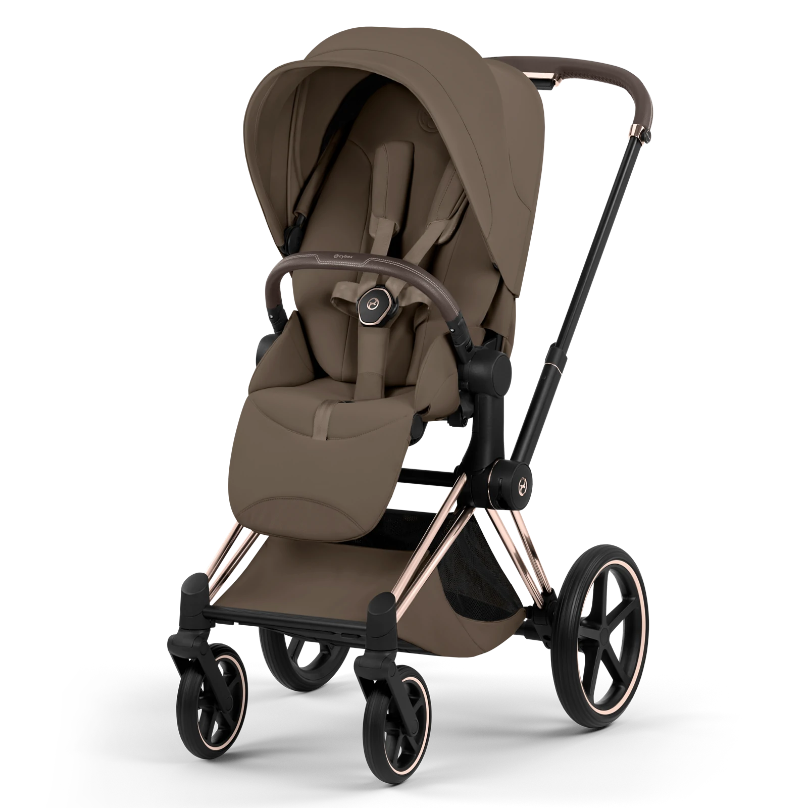 Cybex Priam 5.0 - wózek 4w1 | Coconut Brown - Rosegold (Style)