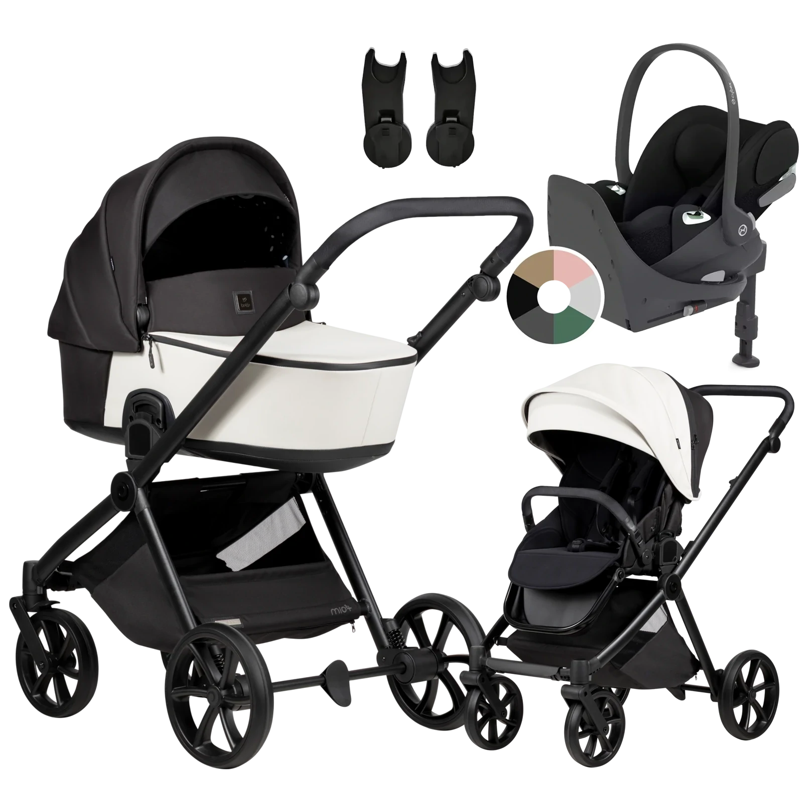 Tutis Mio 3 Plus + Cybex Cloud T + baza T + GRATIS - 4w1 | 200 Silver Grey