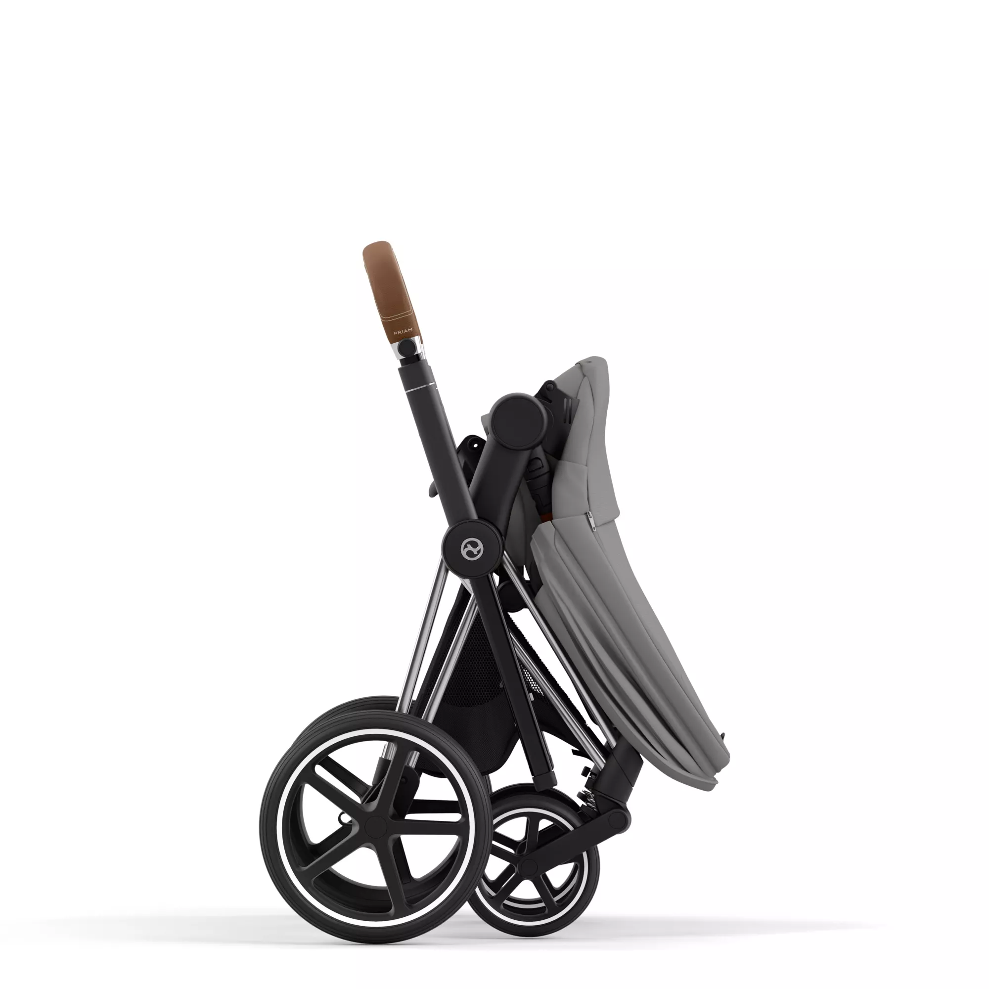 Cybex Priam 4.0 - 2w1 | Mirage Grey (Chrome Brown Frame) Cybex Priam 4.0 - 2w1 | Mirage Grey (Chrome Brown Frame)