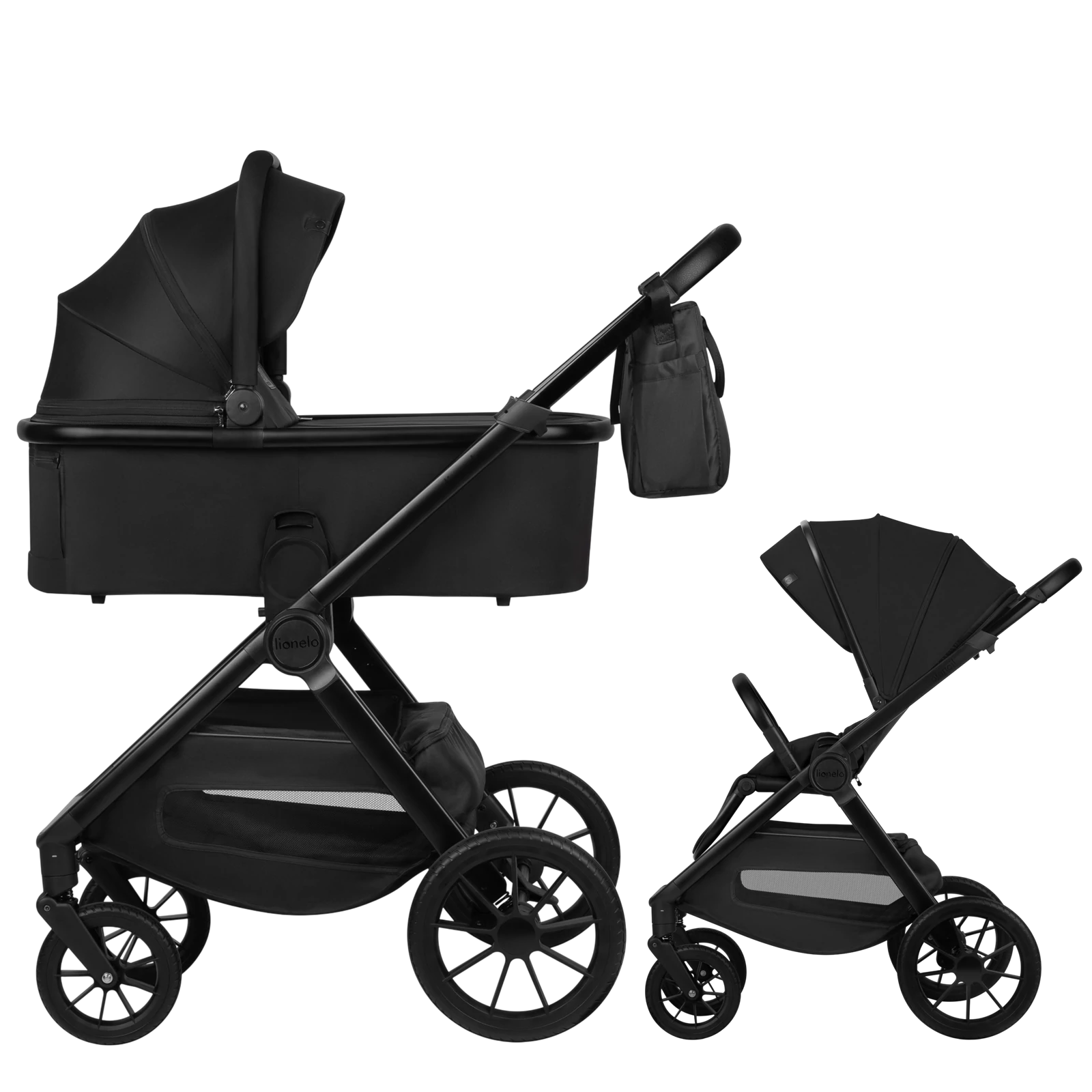 Lionelo Layla - wózek 2w1 | Black Onyx