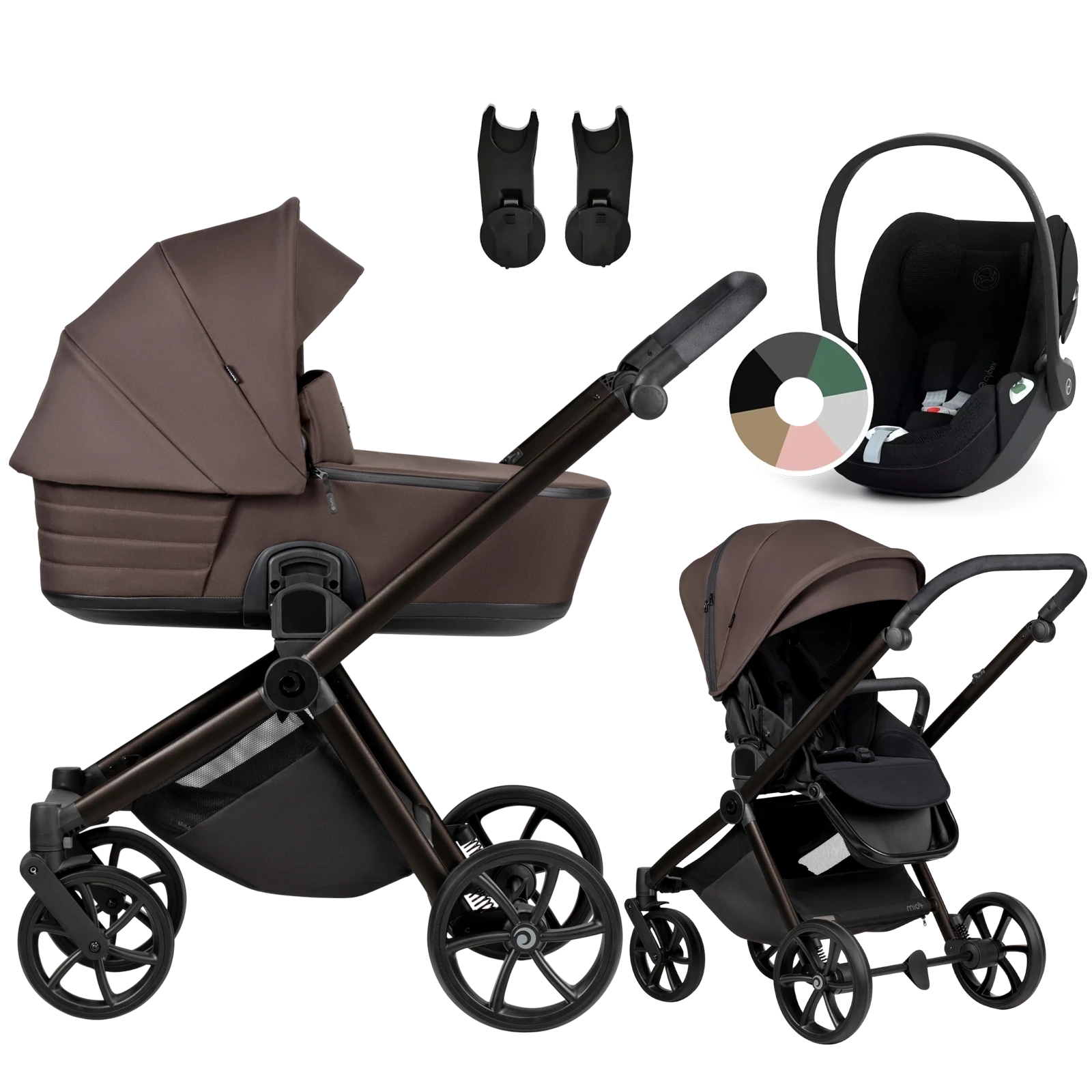 Tutis Mio 3 Plus + Cybex Cloud T i-Size + GRATIS - 3w1 | 024 Coffee Brown