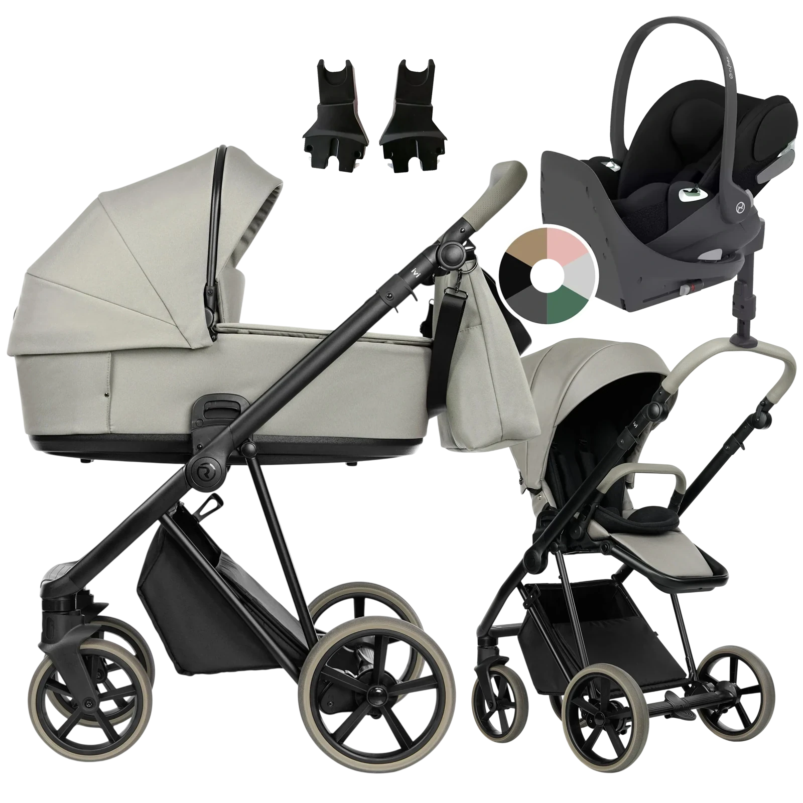 Roan Ivi 2.0 Vintage + Cybex Cloud T + baza T + GRATIS - 4w1 | Luxe Grey