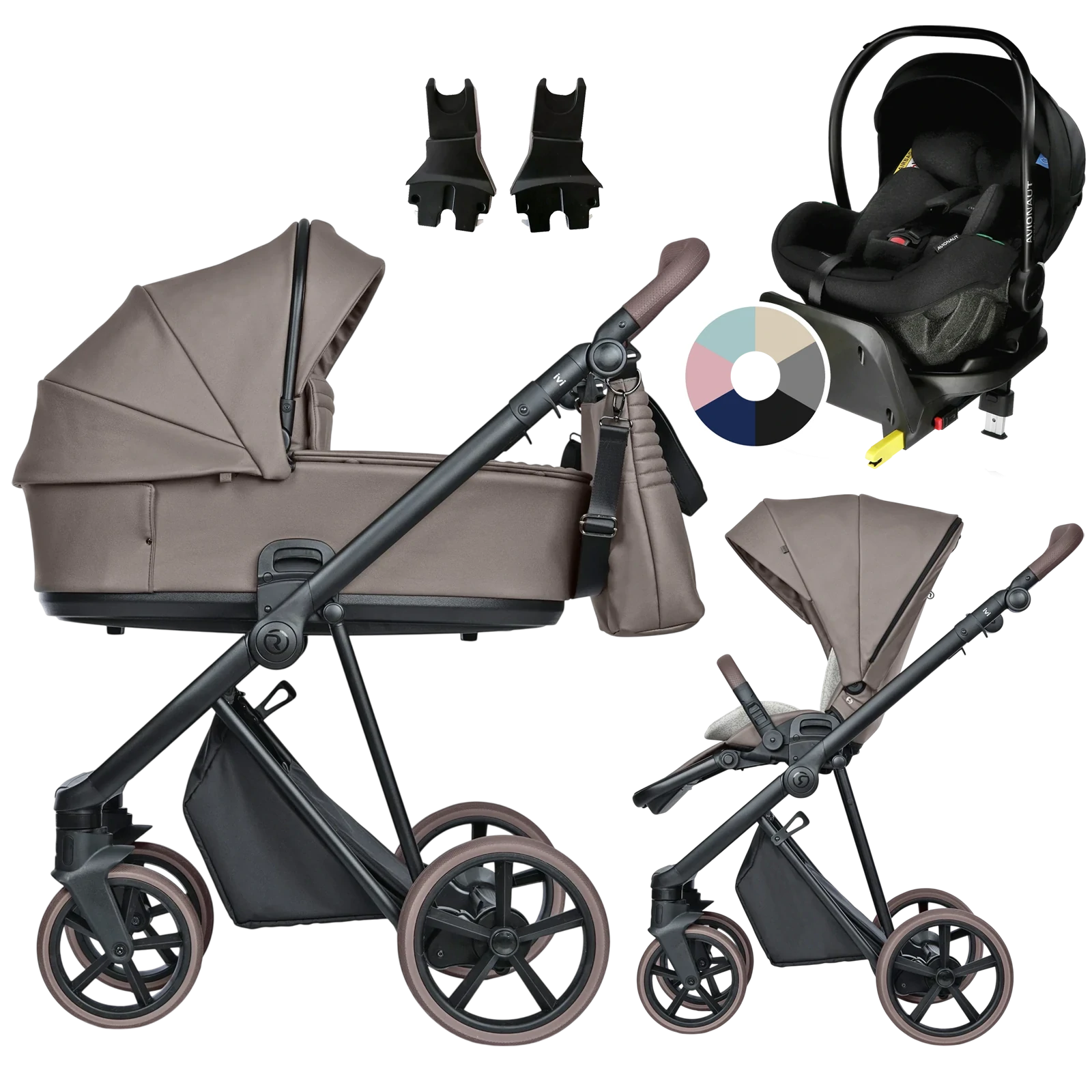 Roan Ivi 2.0 Vintage + Avionaut Pixel Pro 2.0 C + baza IQ Orbit + GRATIS - 4w1 | Raisin Rum