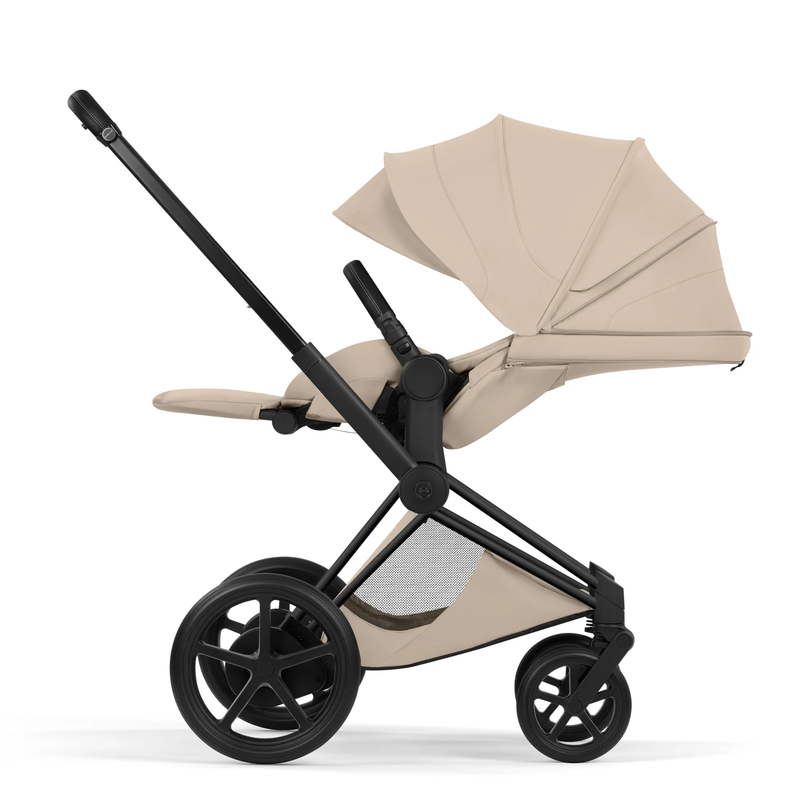 Cybex e-Priam 5.0 - wózek 2w1 | Cozy Beige - Matt Black (Style)