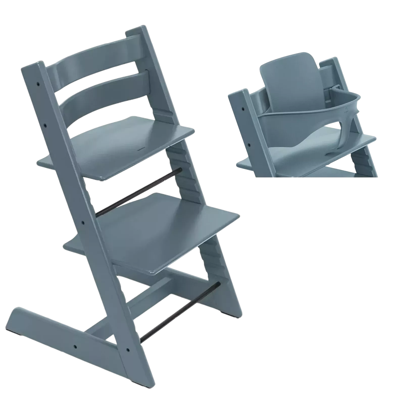 Stokke Tripp Trapp - krzesełko do karmienia + Baby Set | Fjord Blue