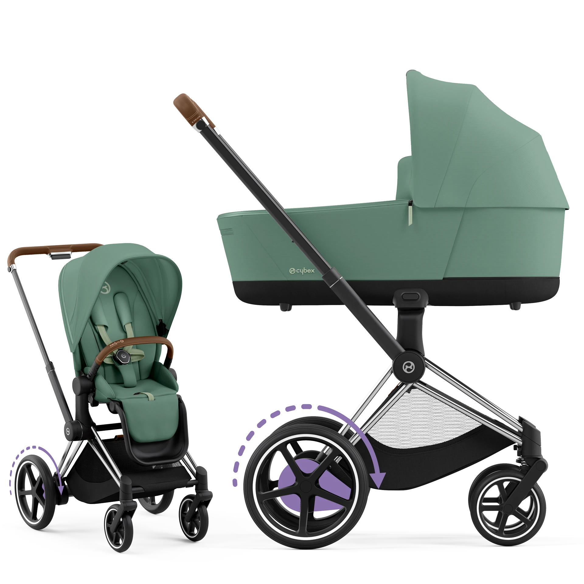 Leaf Green (Chrome Brown Frame)