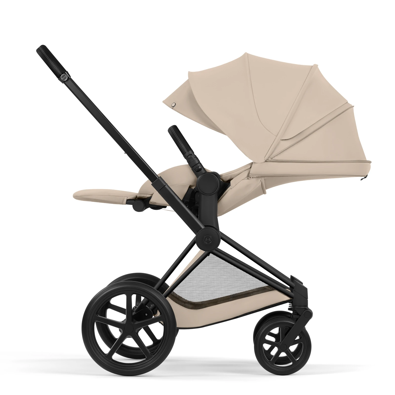Cybex Priam 5.0 - wózek 4w1 | Cozy Beige - Matt Black (Comfort)