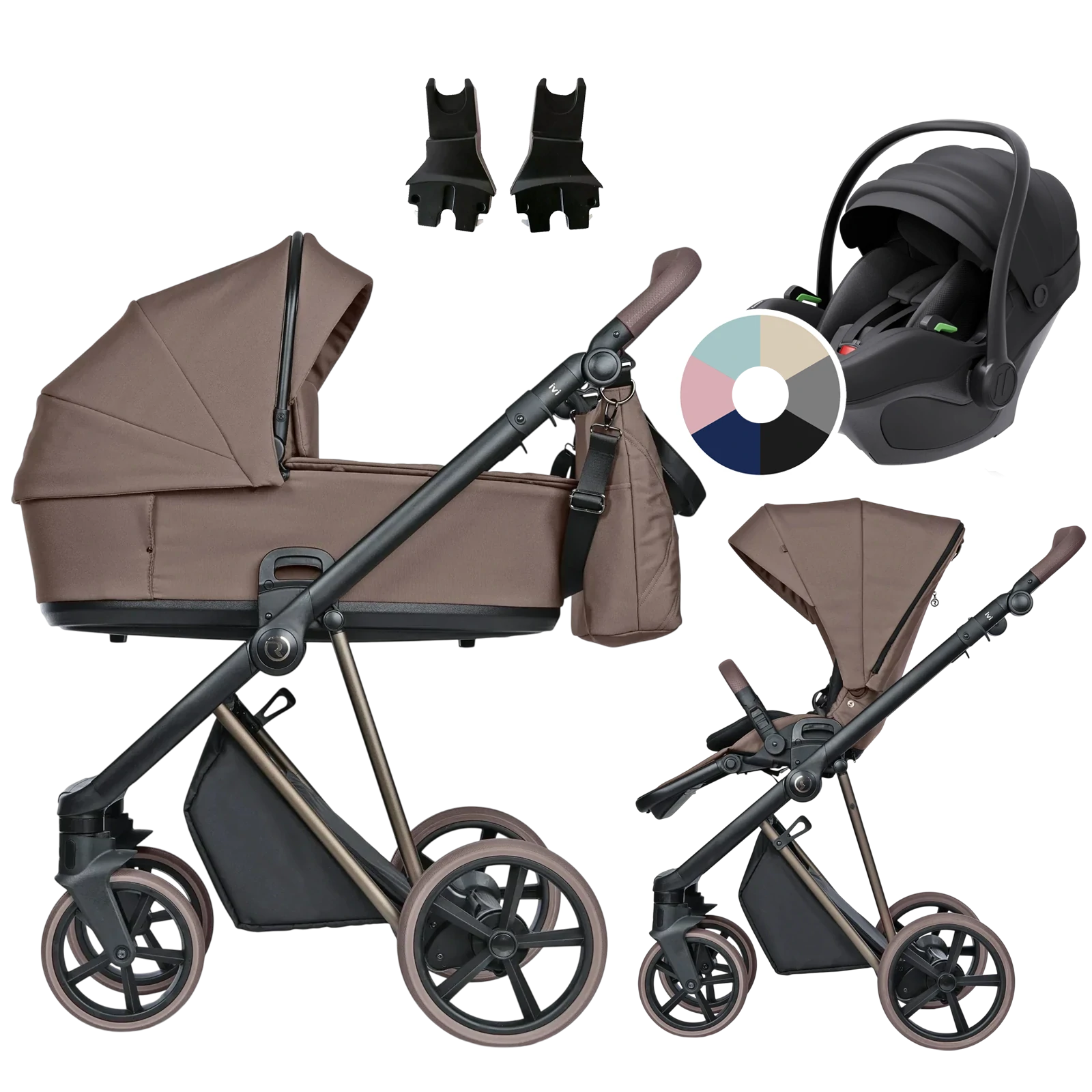 Roan Ivi 2.0 Vintage + Avionaut Pixel 3 + GRATIS - 3w1 | Mocha Mousse