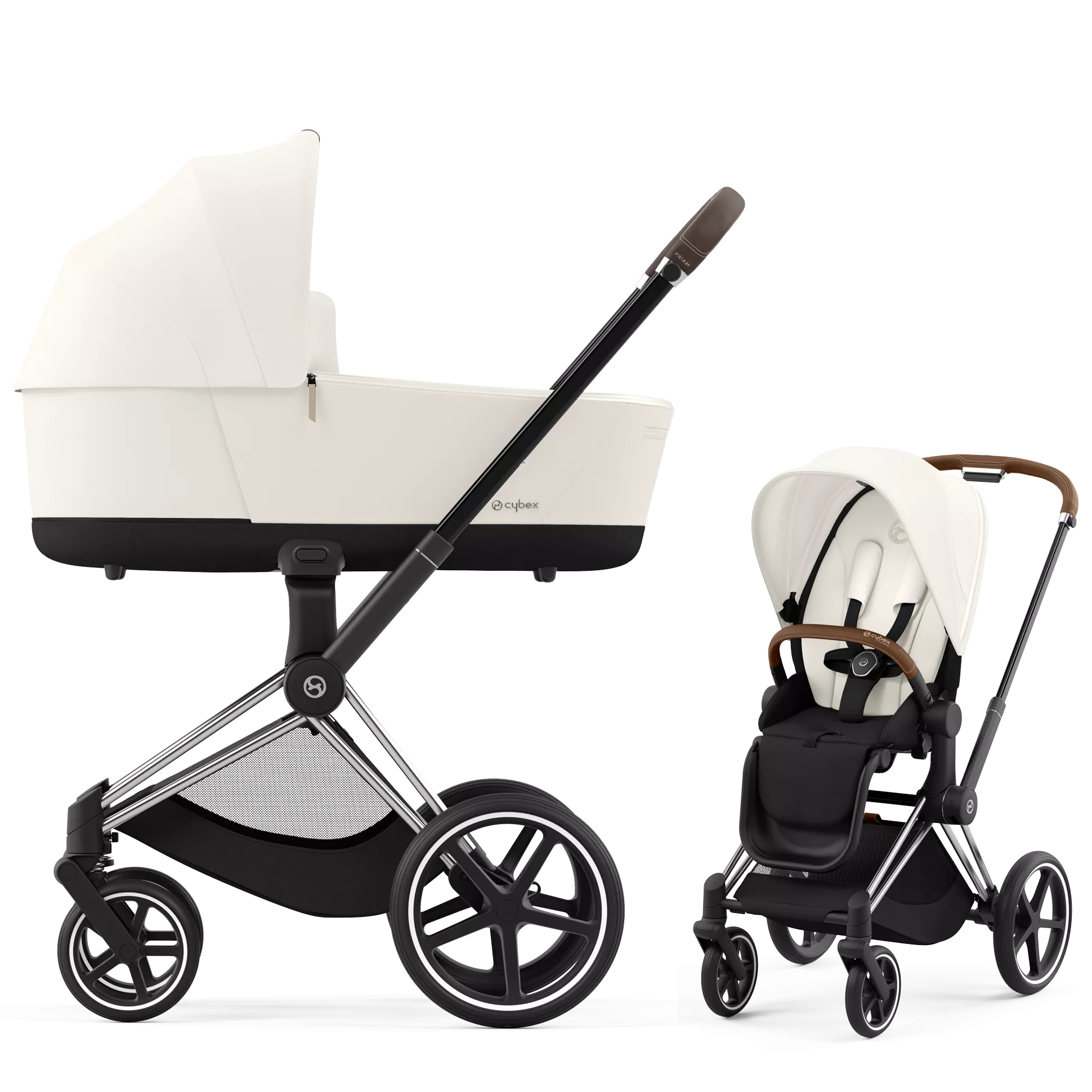 Cybex Priam 4.0 - 2w1 | Off White (Chrome Brown Frame)