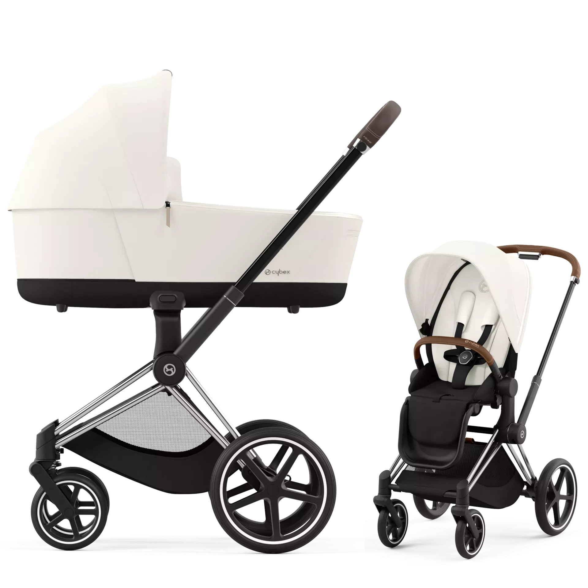 Cybex Priam 4.0 - 2w1 | Off White (Chrome Brown Frame)