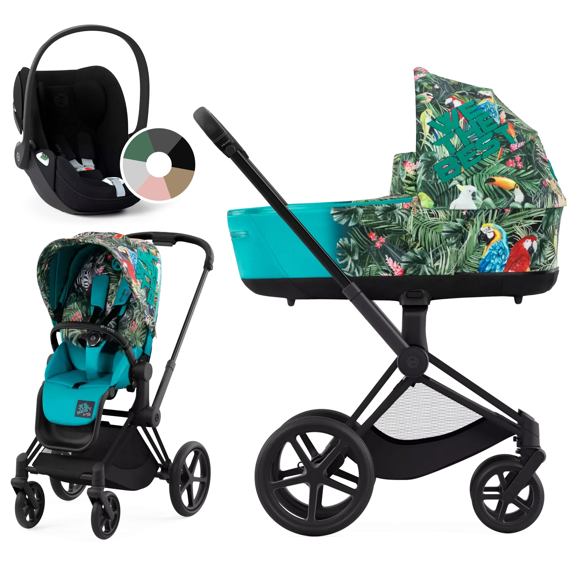 Cybex Priam 4.0 + Cybex Cloud T i-Size - 3w1 | We The Best - Design Collaborations