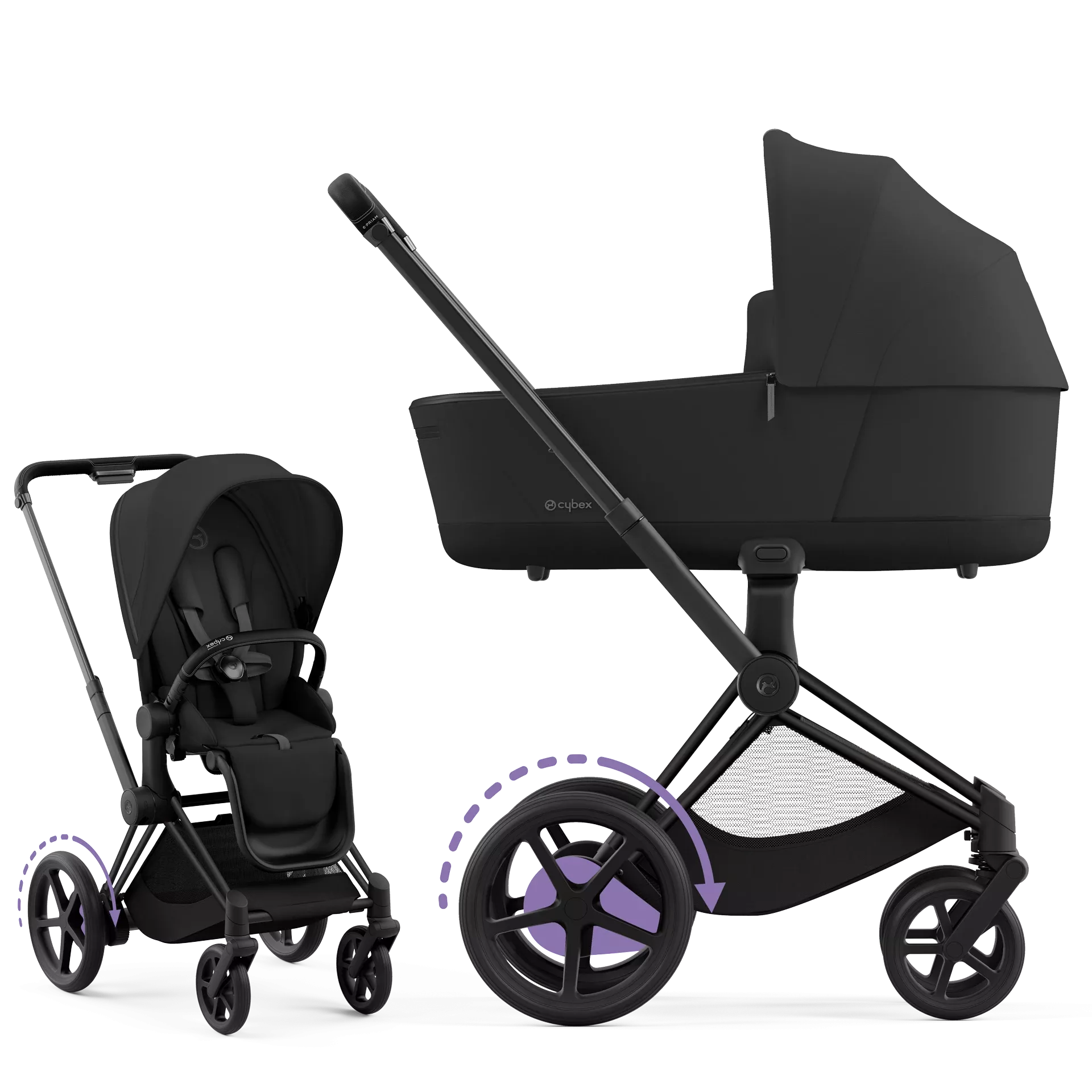 Cybex e-Priam 4.0 - 2w1 | Sepia Black (Matt Black Frame)