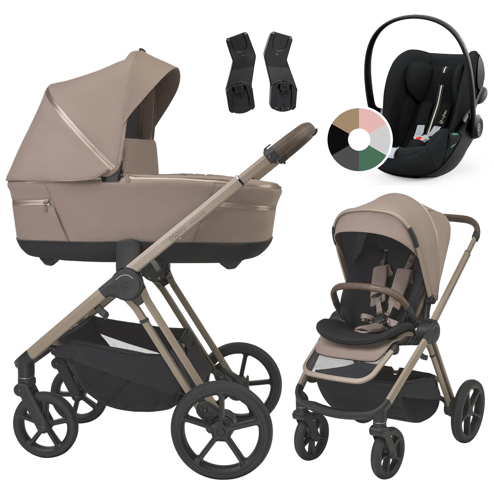 Espiro Miloo 2.0 + Cybex Cloud G i-Size +GRATIS - 3w1 | 319 Perfect Beige