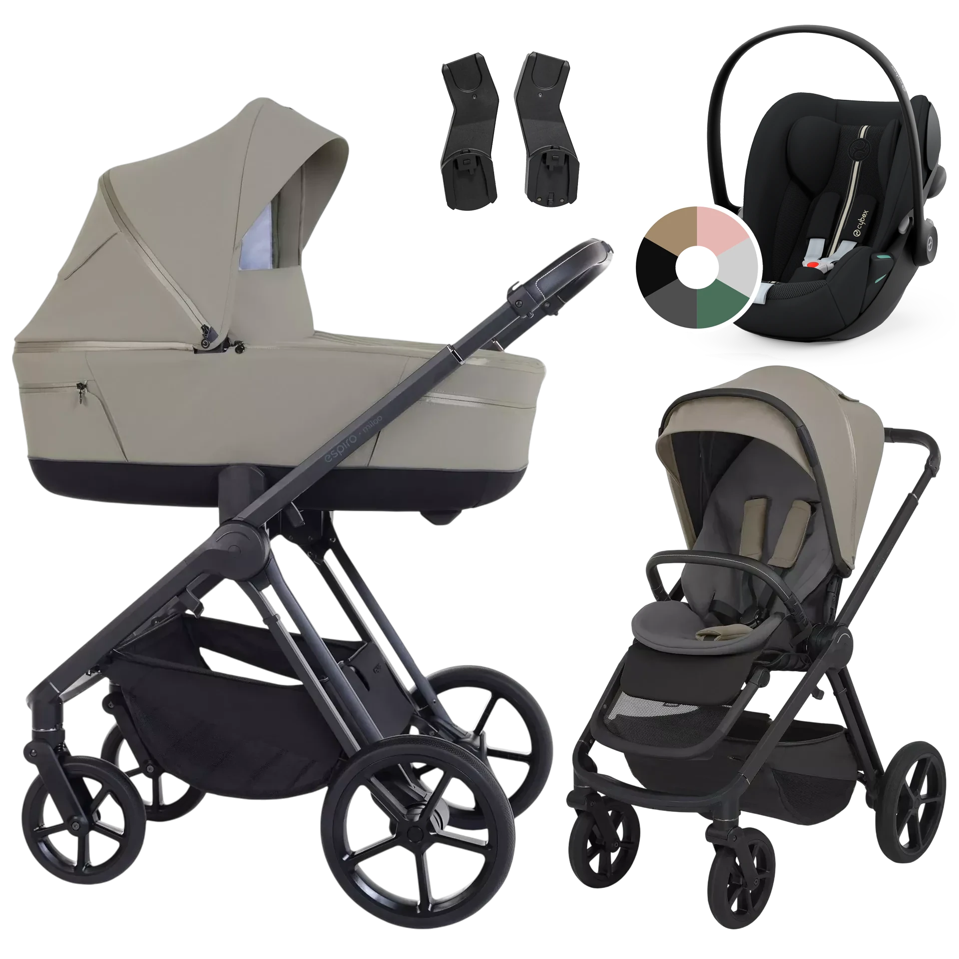 Espiro Miloo + Cybex Cloud G i-Size +GRATIS - 3w1 | 217 Cashmere Gray