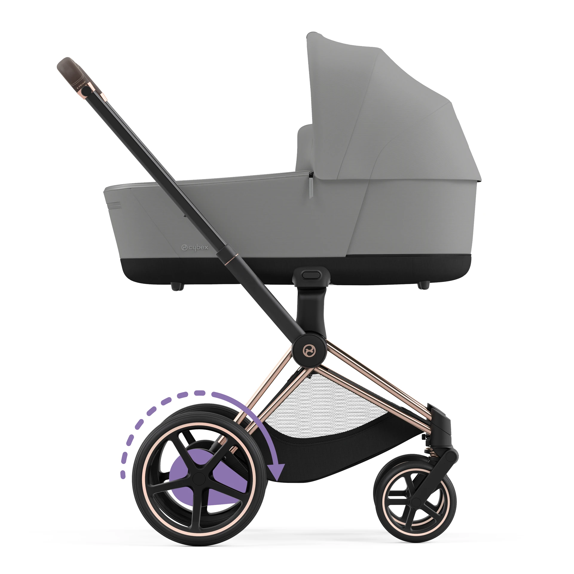 Cybex e-Priam 4.0 - 2w1 | Mirage Grey (Rosegold Frame)