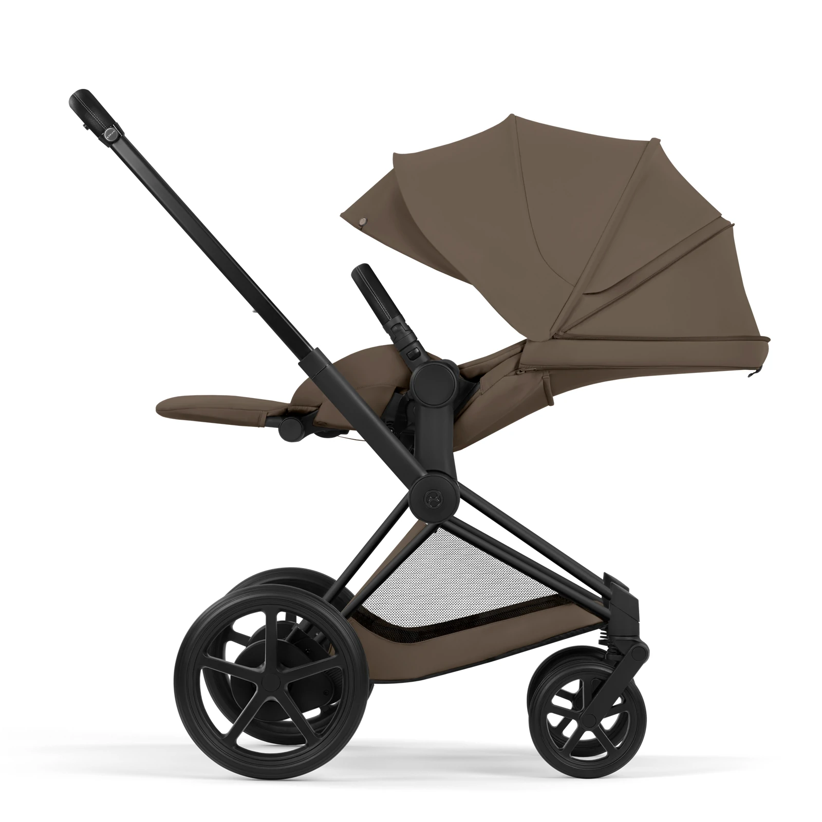 Cybex e-Priam 5.0 - wózek 2w1 | Coconut Brown - Matt Black (Comfort)