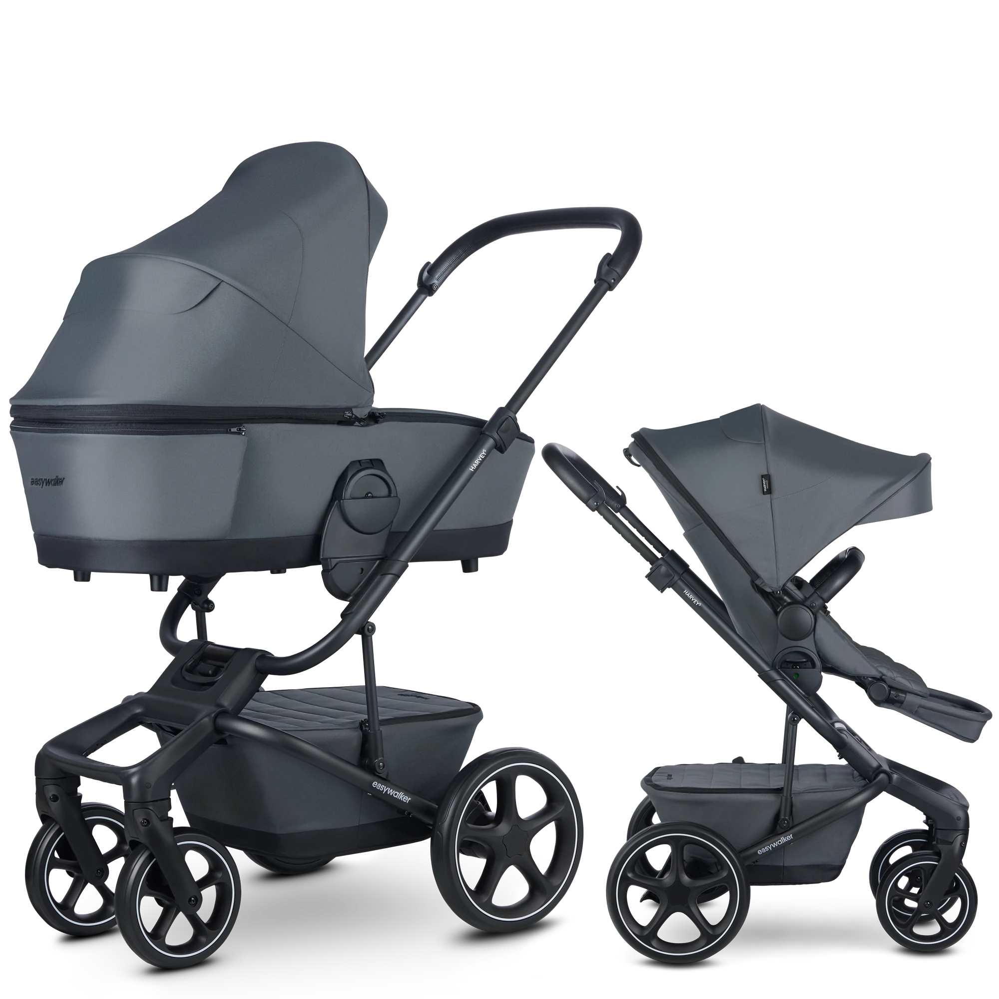 Easywalker Harvey 5 Premium - 2w1 | Mineral Grey