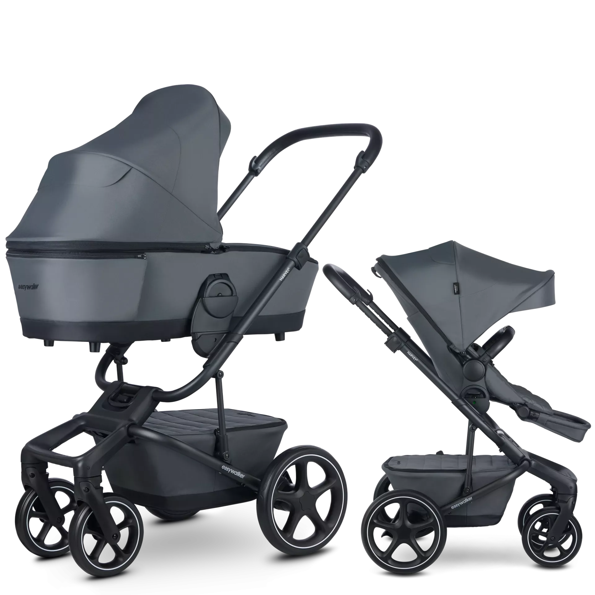 Easywalker Harvey 5 Premium - 2w1 | Mineral Grey