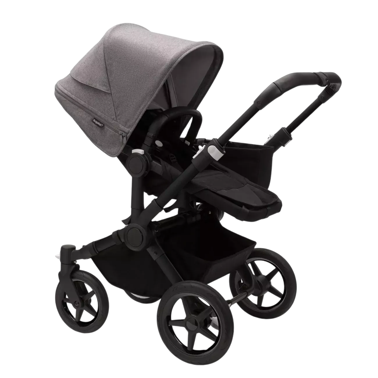 Bugaboo Donkey 5 Mono | Black-Midnight Black-Grey Melange
