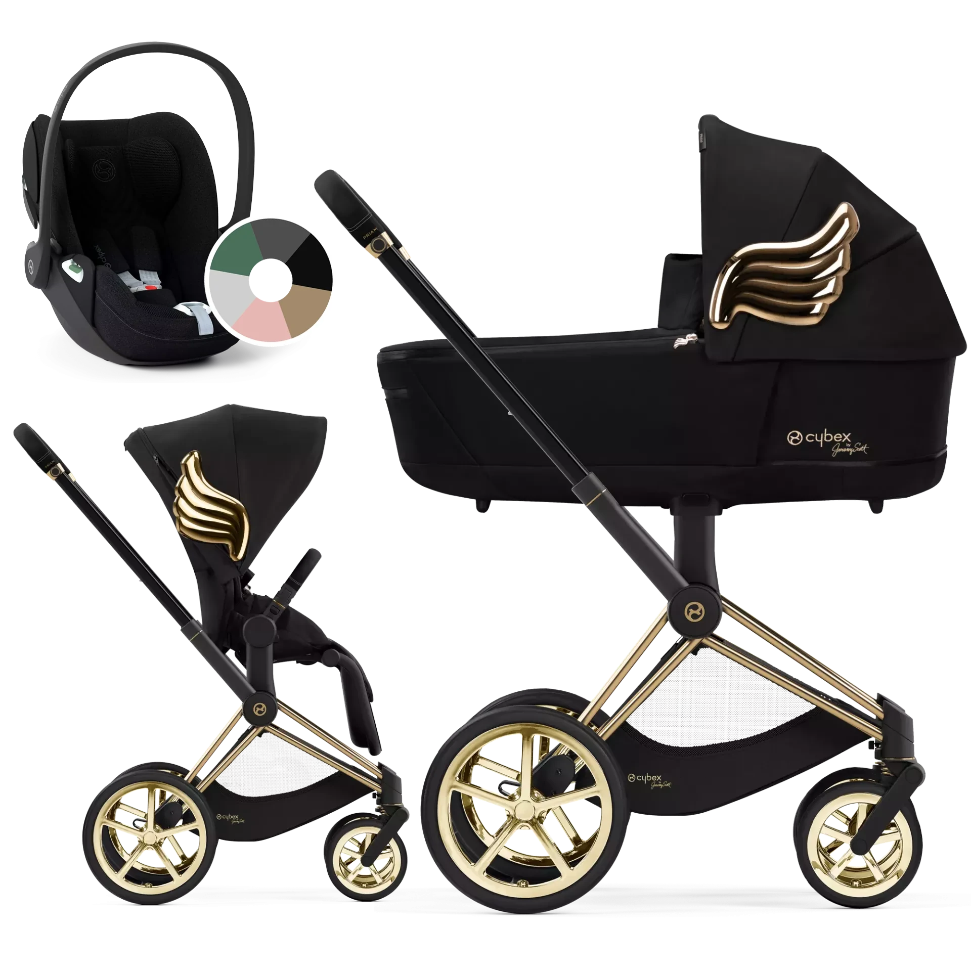 Cybex Priam 4.0 + Cybex Cloud T i-Size - 3w1 | Wings - Design Collaborations