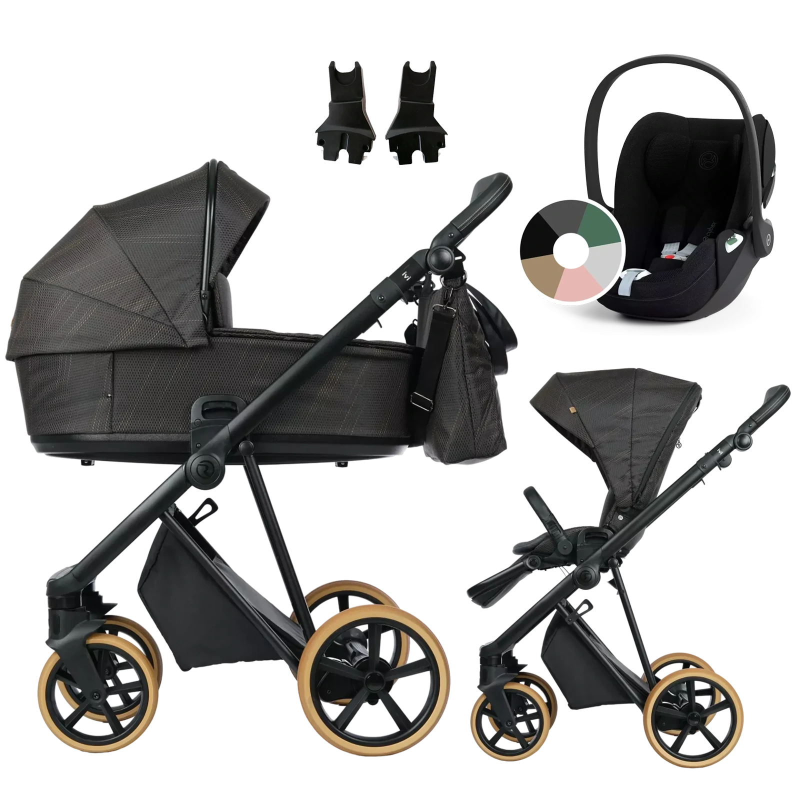 Roan Ivi 2.0 Vintage + Cybex Cloud T i-Size +GRATIS - 3w1 | Cooper Glow (Limited Edition)