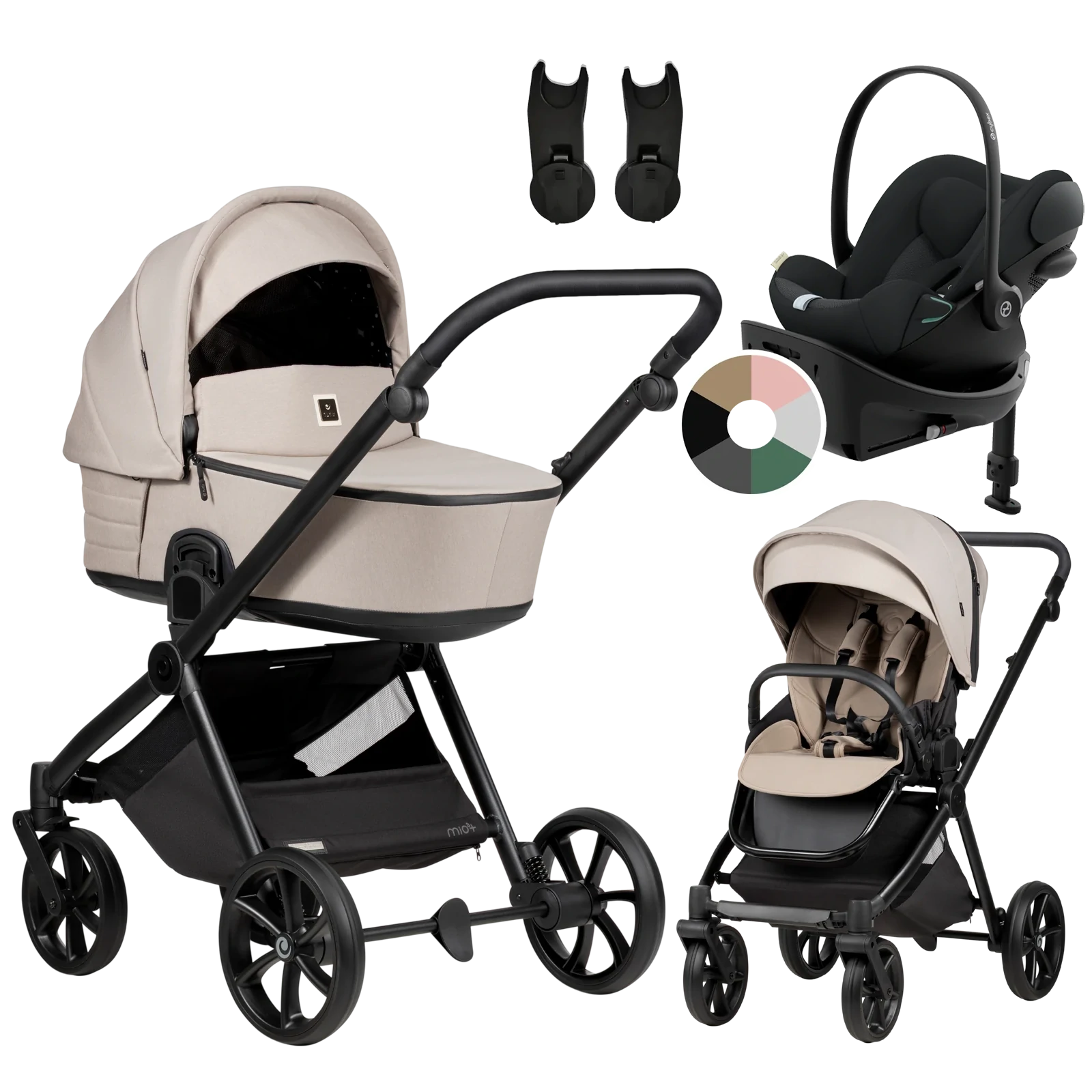 Tutis Mio 3 Plus + Cybex Cloud G3 + baza G3 + GRATIS - 4w1 | 611 Moon Rock