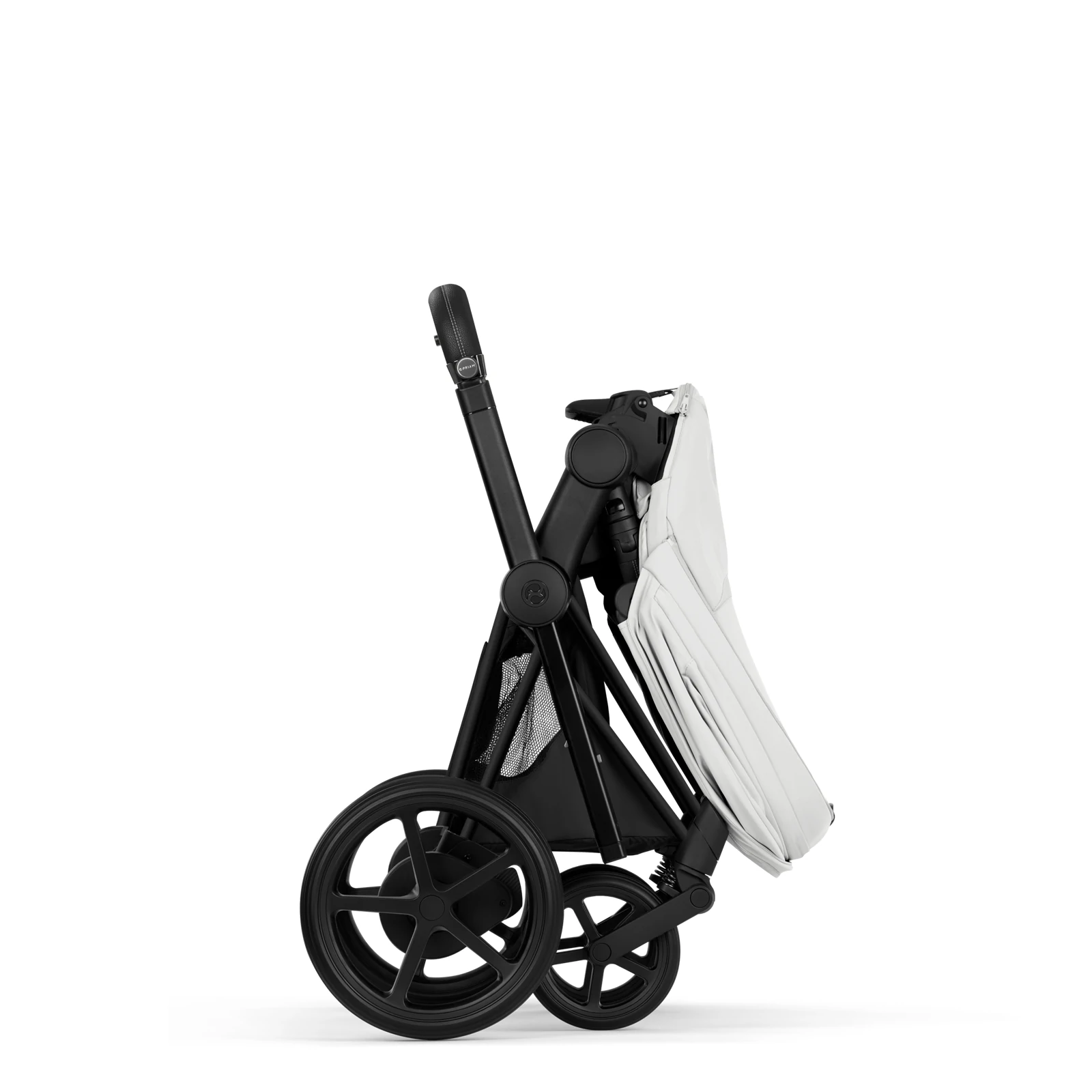 Cybex e-Priam 5.0 - wózek 2w1 | Off White - Matt Black (Style)