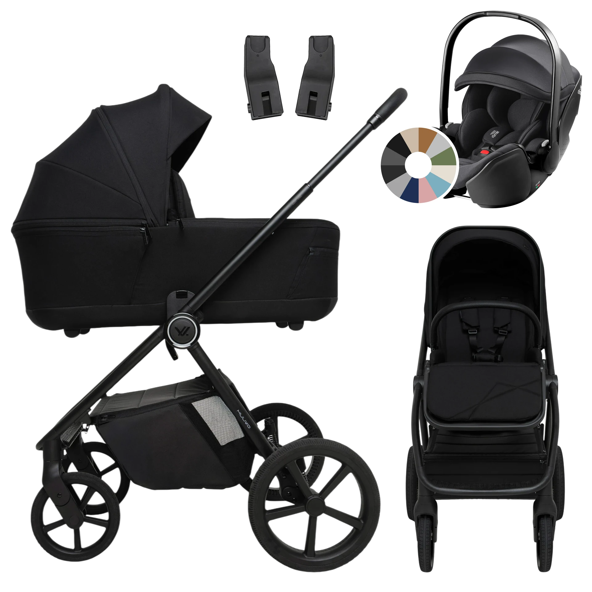Muuvo One + Britax Römer Baby-Safe Pro +GRATIS - 3w1 | Negro