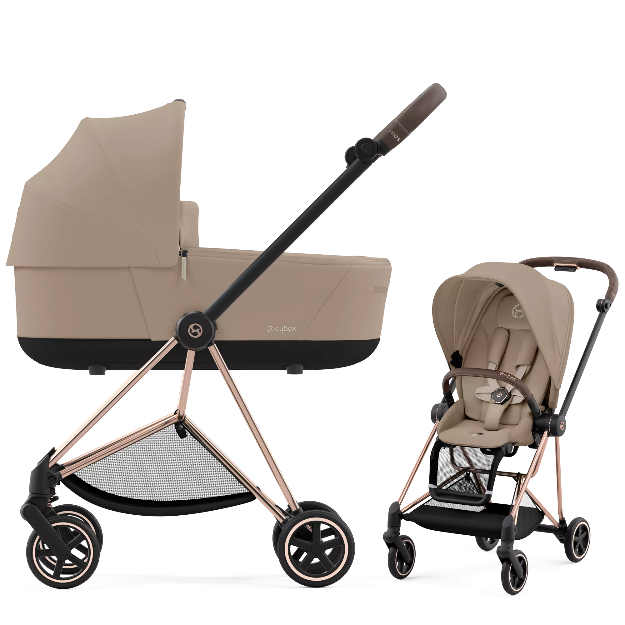 Cybex Mios 3.0 - 2w1 | Cozy Beige (Rosegold Frame)