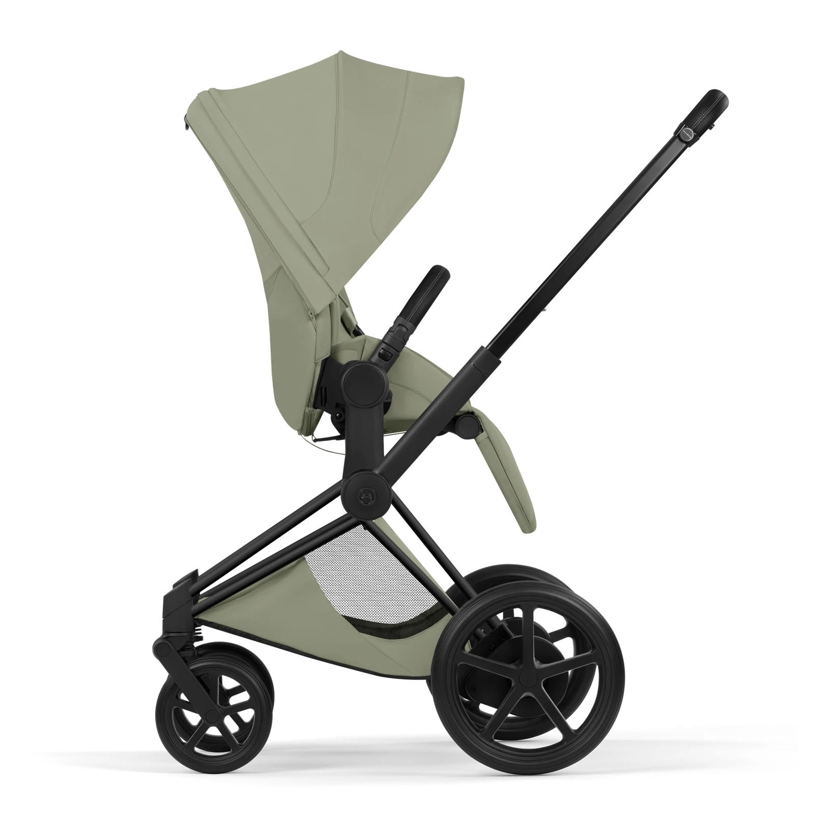 Cybex e-Priam 5.0 - wózek 2w1 | Sage Green - Matt Black (Style)