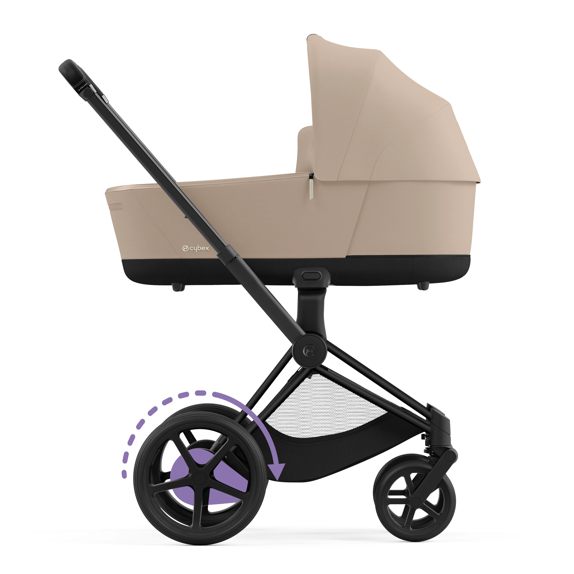 Cybex e-Priam 4.0 - 2w1 | Cozy Beige (Matt Black Frame) Cybex e-Priam 4.0 - 2w1 | Cozy Beige (Matt Black Frame)