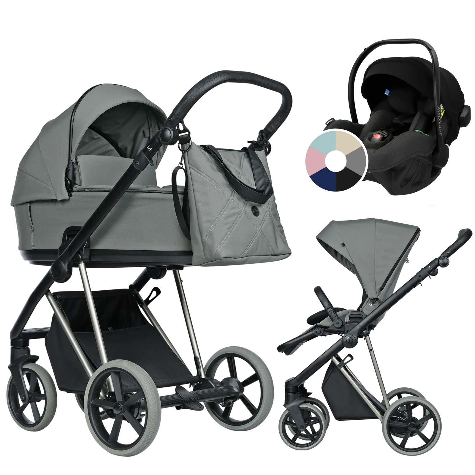 Roan Ivi 2.0 Vintage + Avionaut Pixel Pro 2.0 C +GRATIS - 3w1 | Sage Green