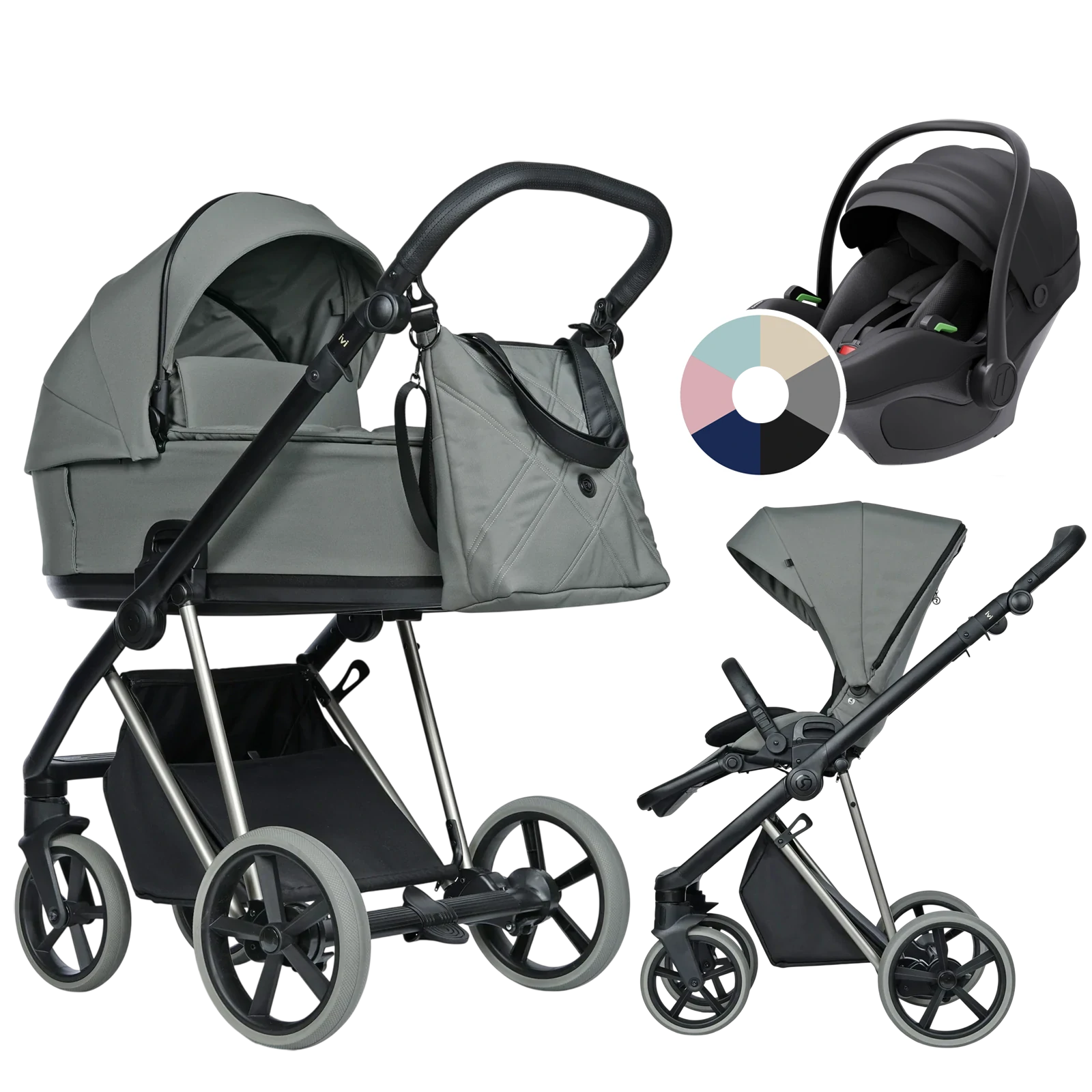 Roan Ivi 2.0 Vintage + Avionaut Pixel 3 + GRATIS - 3w1 | Sage Green