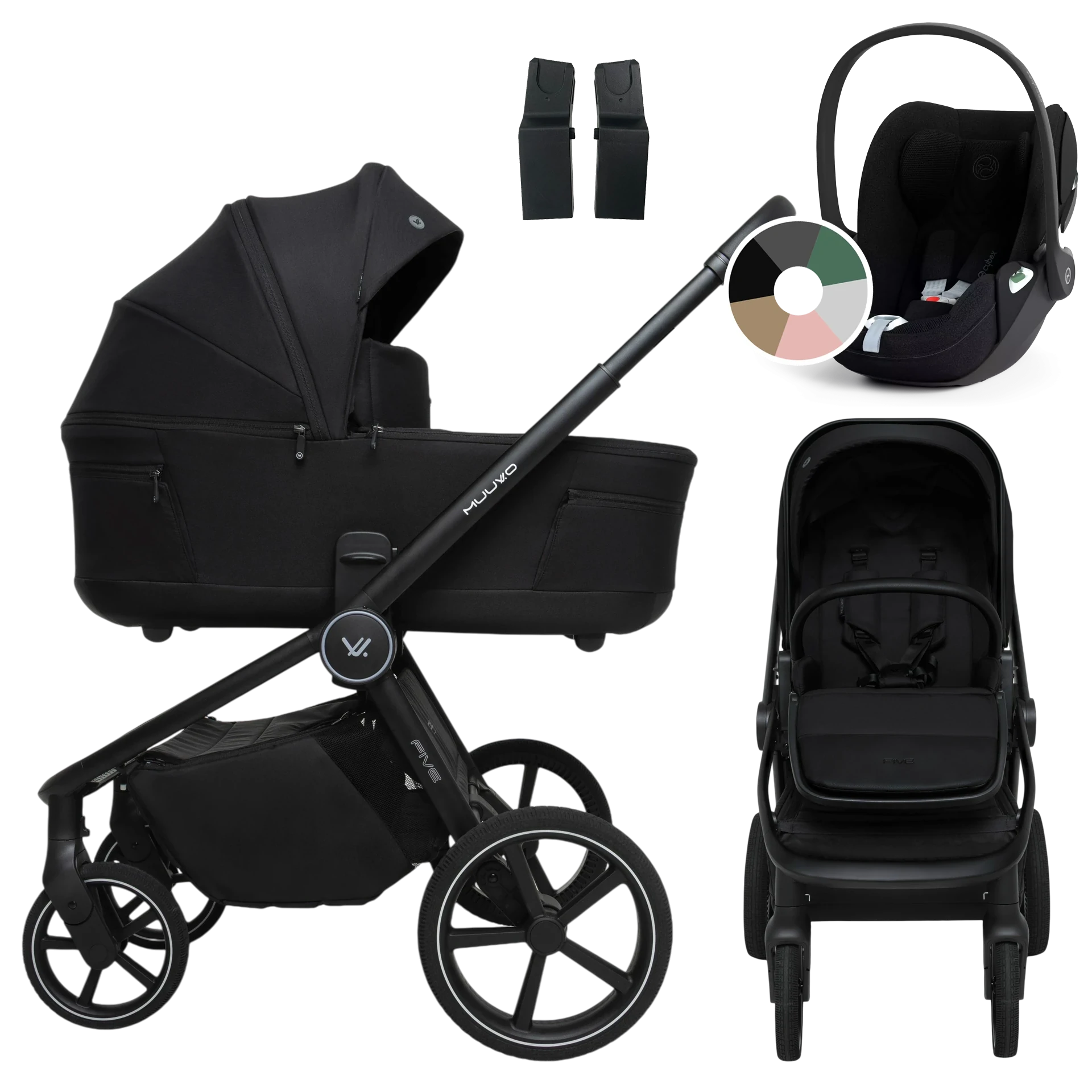 Muuvo Five + Cybex Cloud T i-Size +GRATIS - 3w1 | Classic Black