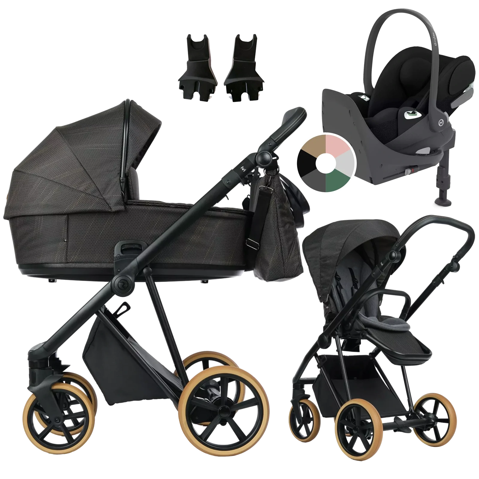 Roan Ivi 2.0 Vintage + Cybex Cloud T + baza T + GRATIS - 4w1 | Cooper Glow (Limited Edition)
