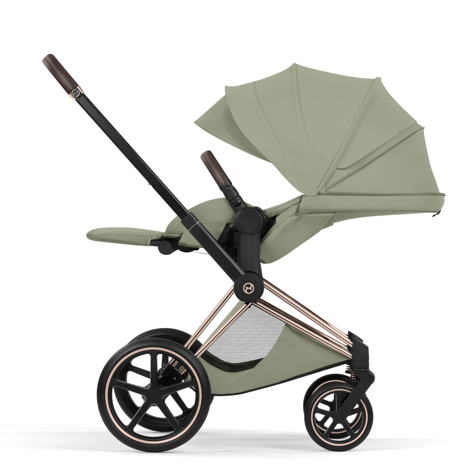 Cybex Priam 5.0 - wózek 4w1 | Sage Green - Rosegold (Style)
