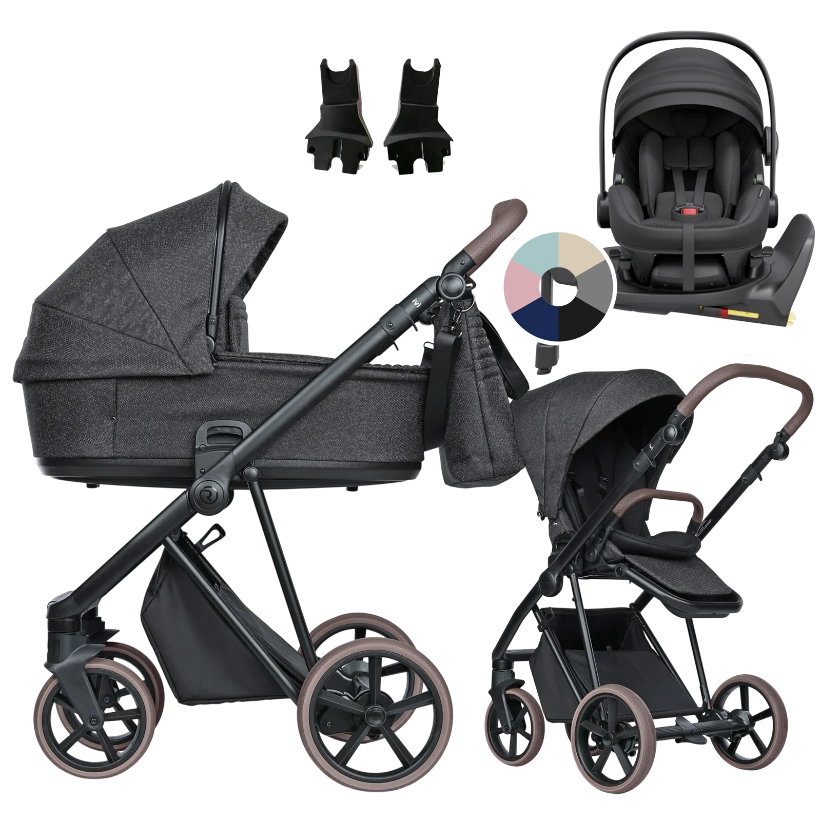 Roan Ivi 2.0 Vintage + Avionaut Pixel 3 + baza IQ Orbit + GRATIS - 4w1 | Pixel Dark
